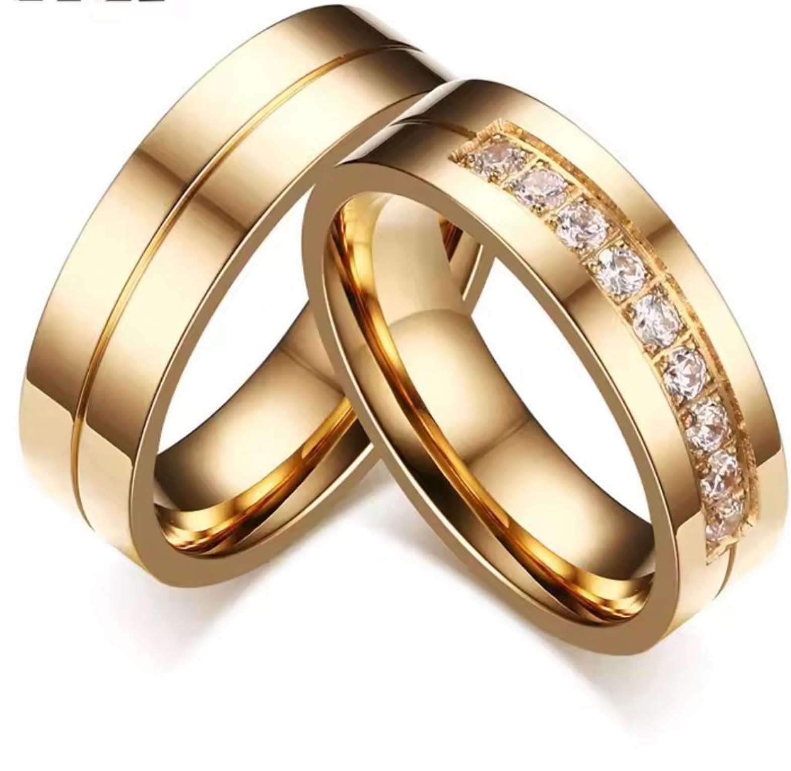 The Vows Collection Pave Band Set image