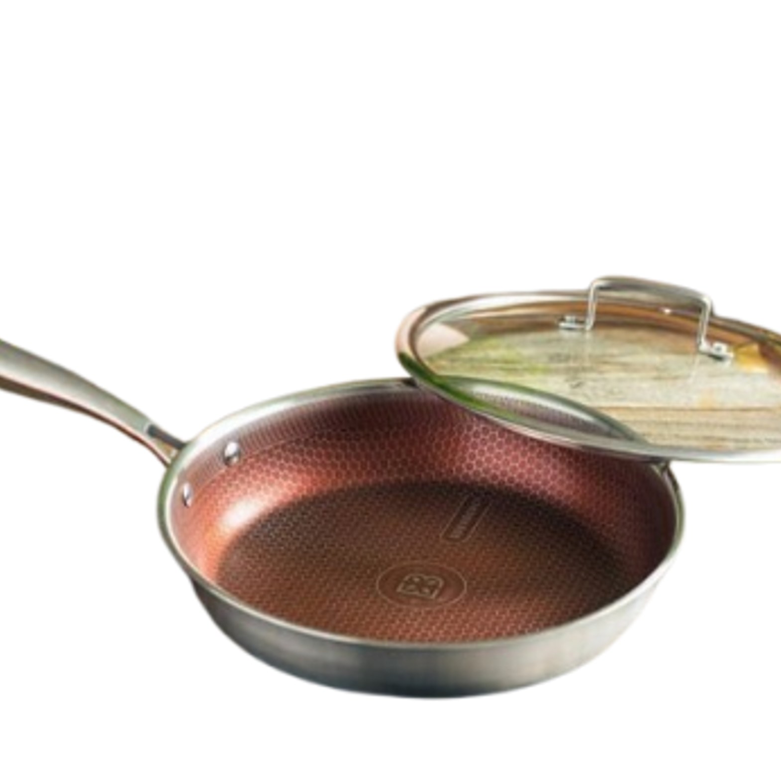 Frying Pan Edenburg 26/28cm Stainless Steel Frying Pan with Lid image