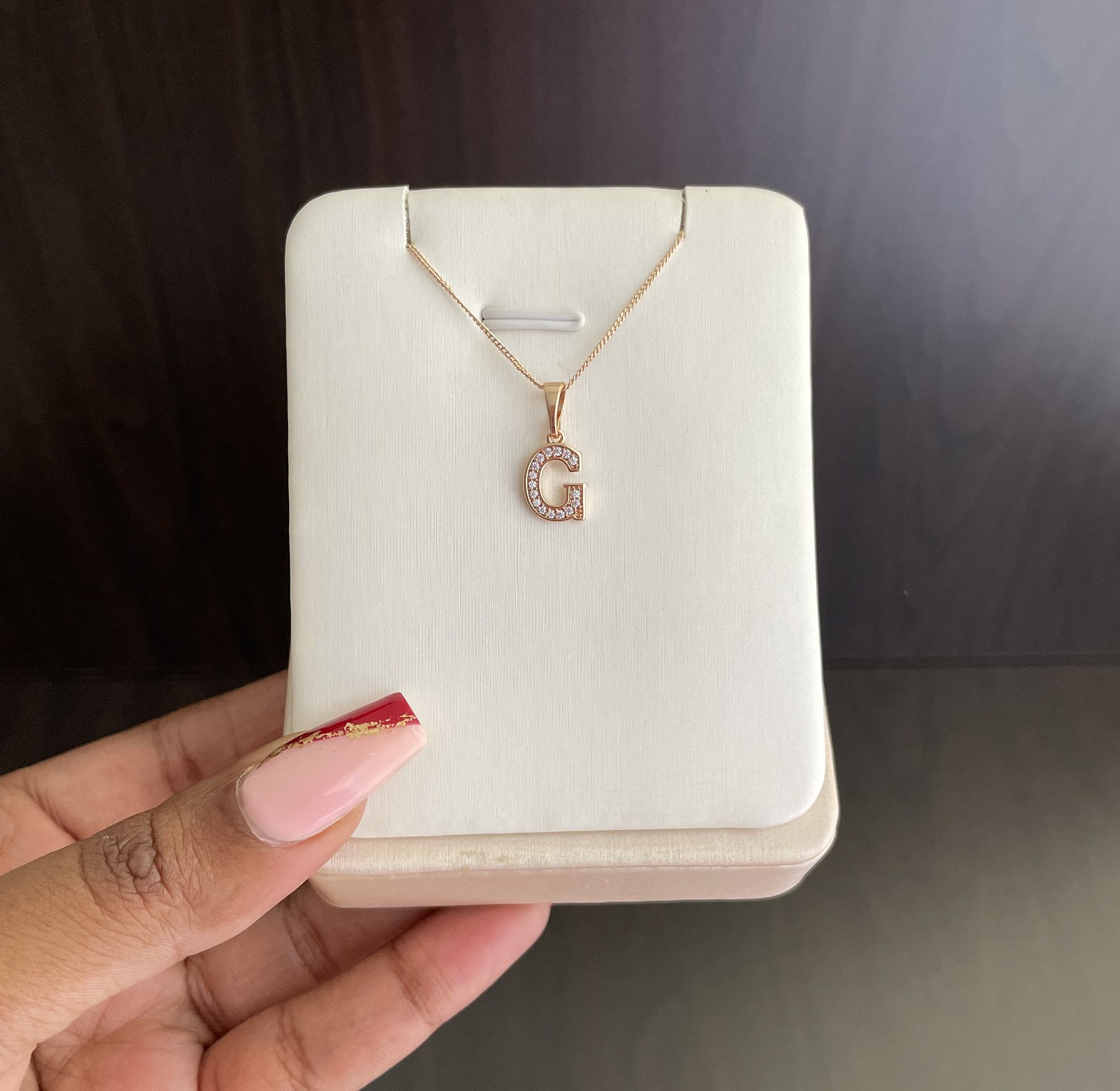 Initial Necklace - G image