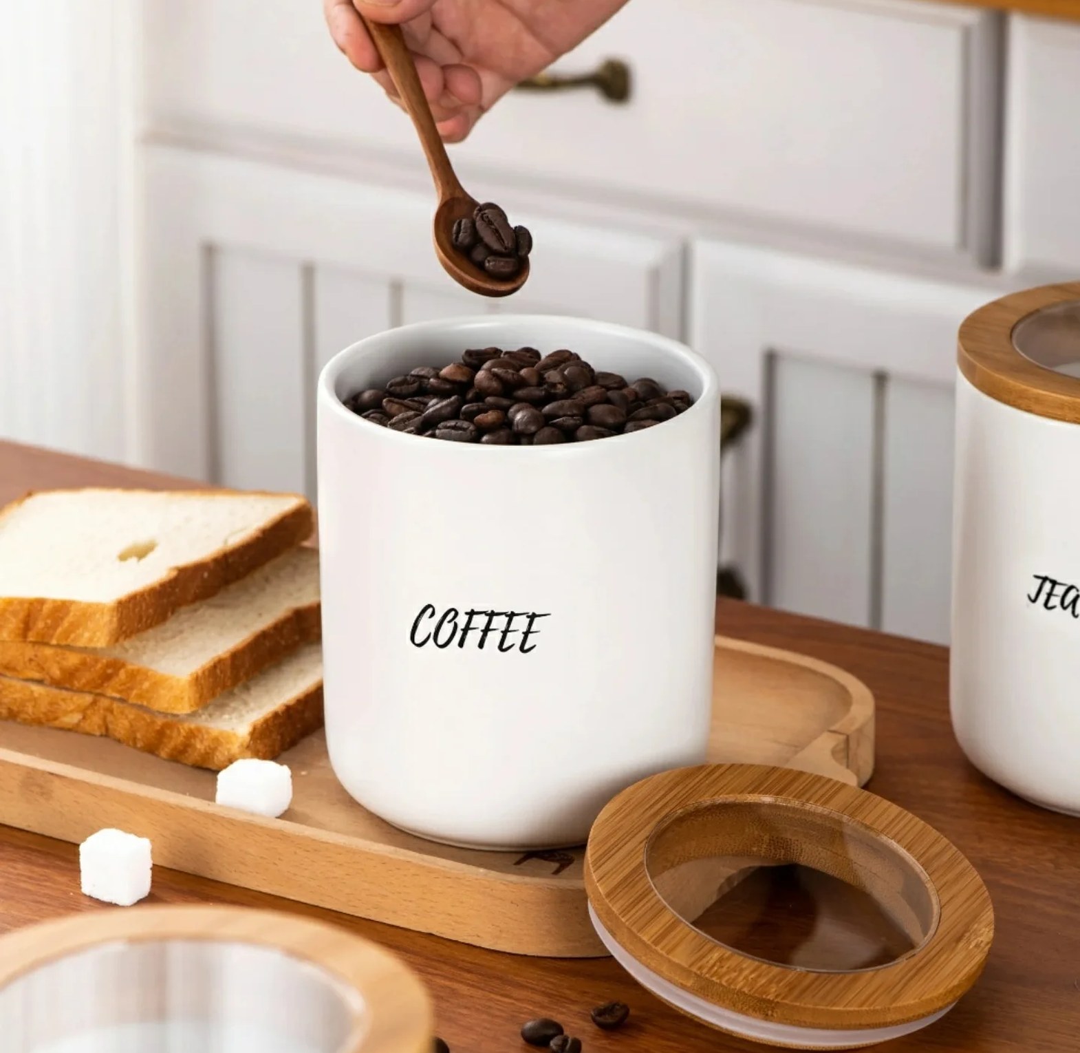 3-Piece Modern Ceramic Storage Set (850ml) image