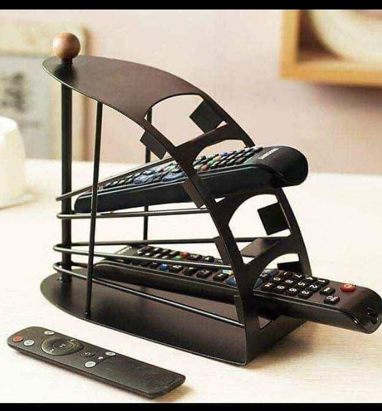 Metallic Tv Remote Control Holder and Rack image