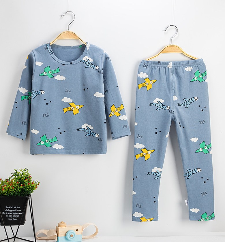 Blue with aeroplane pajamas image