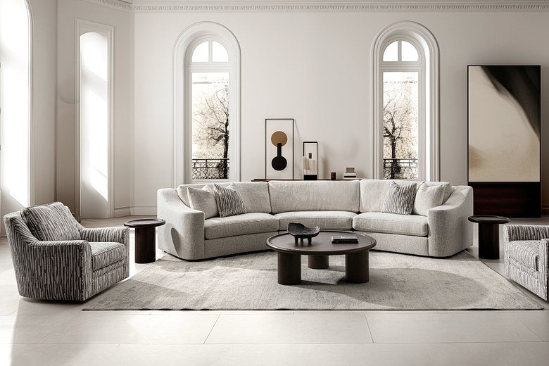 CROFT Corner Sofa + Swivel Accent Chair image