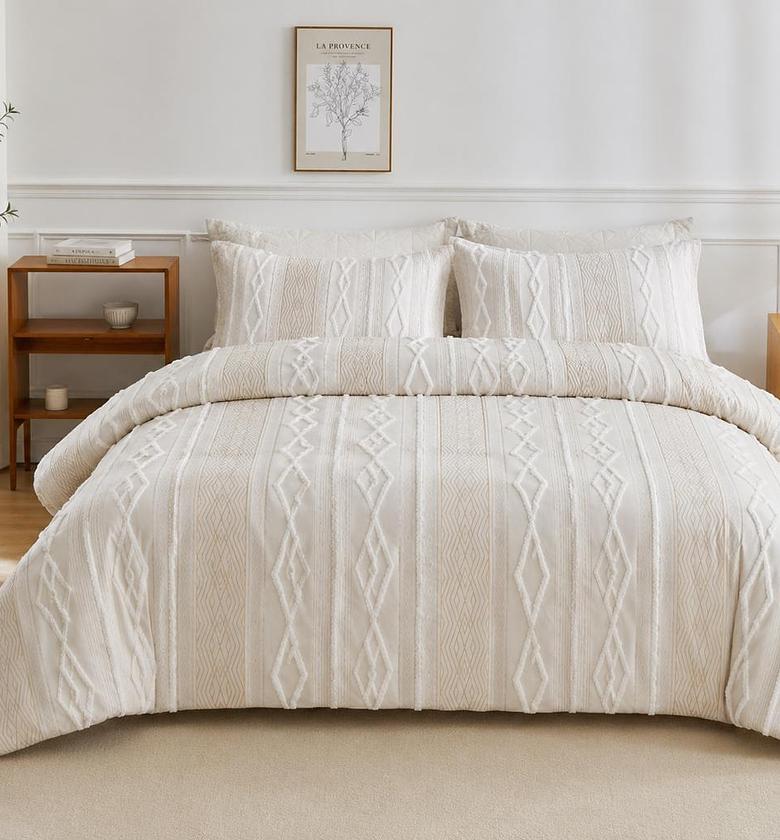 Extra big luxury textured Duvet cover set  image