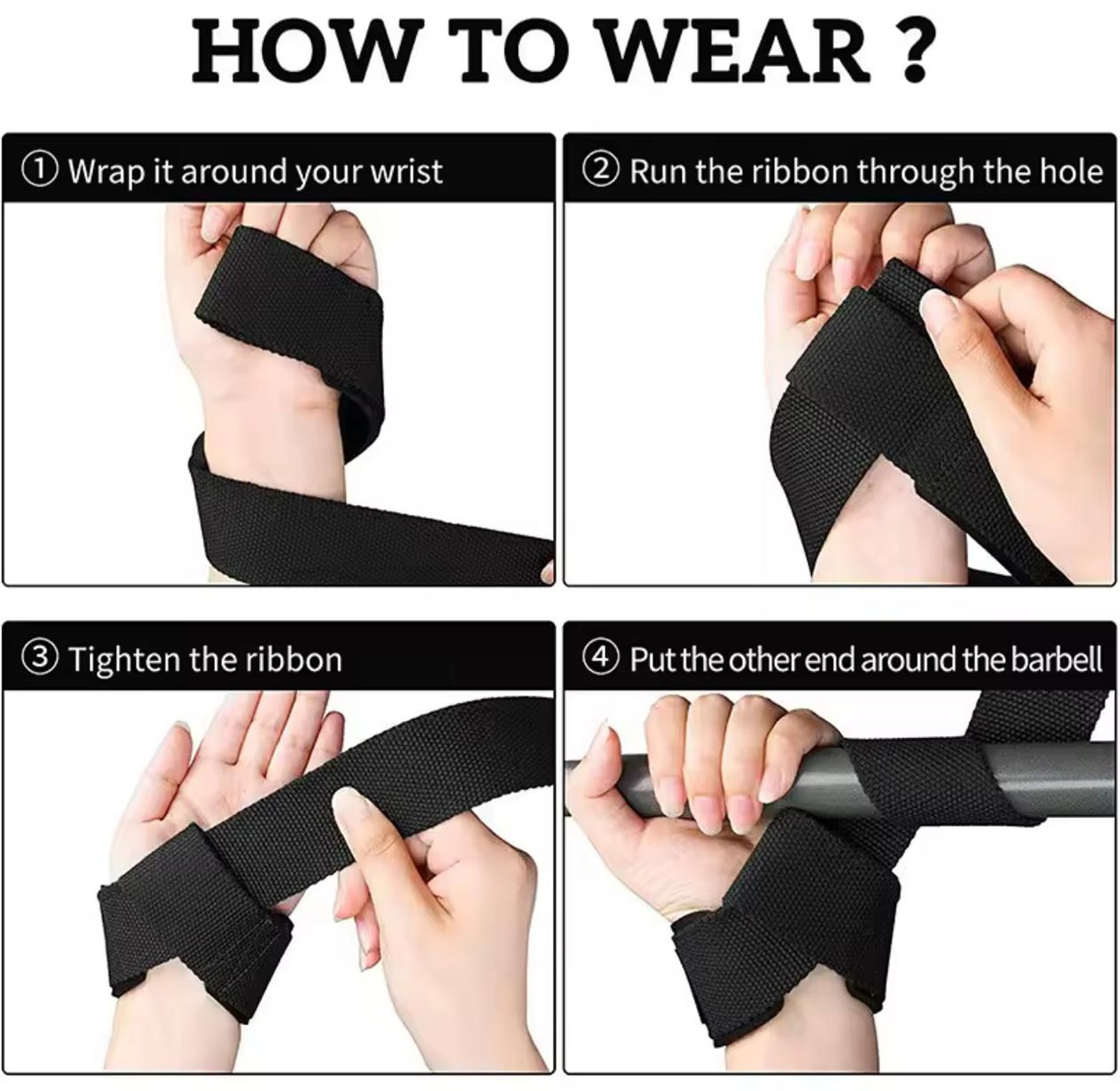 Weightlifting Straps Anti-Slip Silicone image
