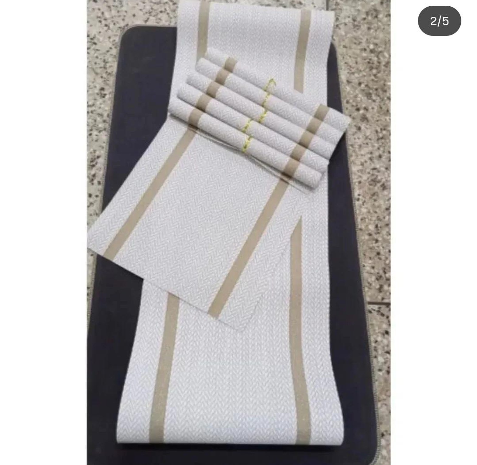 6 pcs Pvc table mats plus one table runner image