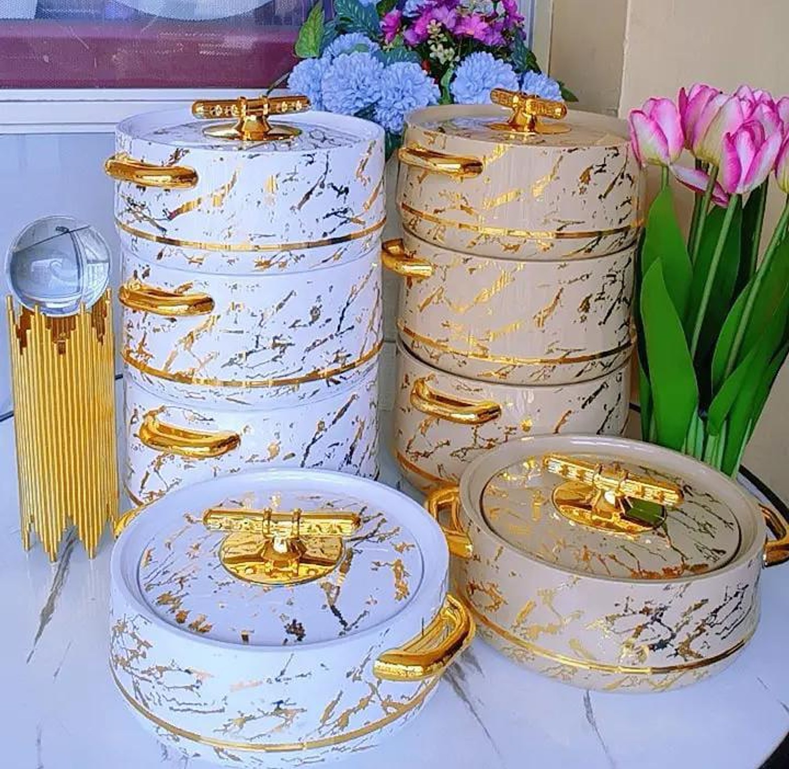 HOTPOT. High Qality Pinnacle 4 Pieces Insulated Hot Pot Set  Comfortable carrying during travel, picnics  image