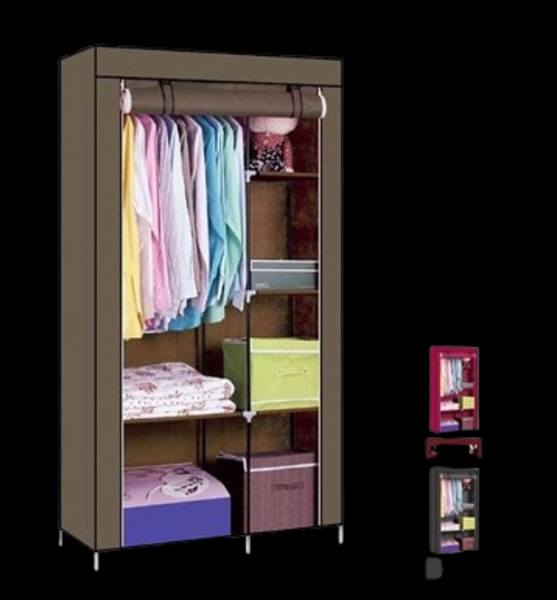 Portable Wardrobe. Nunix Portable Wardrobe 2 Column, Durable And Affordable image