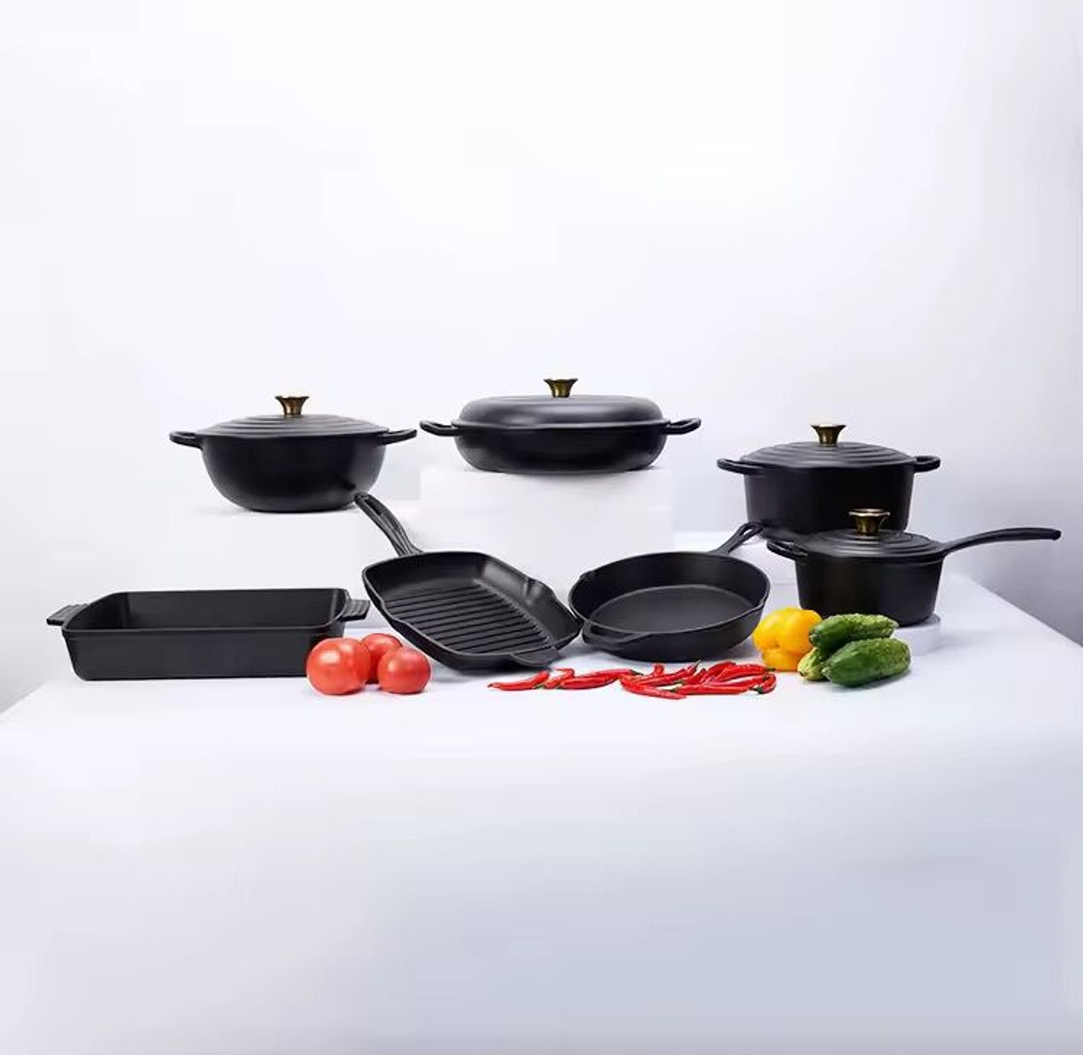 11-Piece Cast Iron Cookware Set image