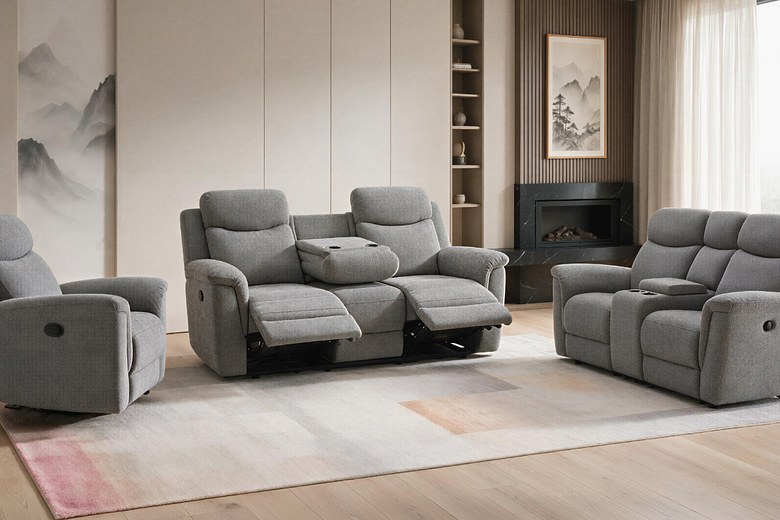 OLIVER 7 Seater Fabric Recliner (3+2+1+1) image