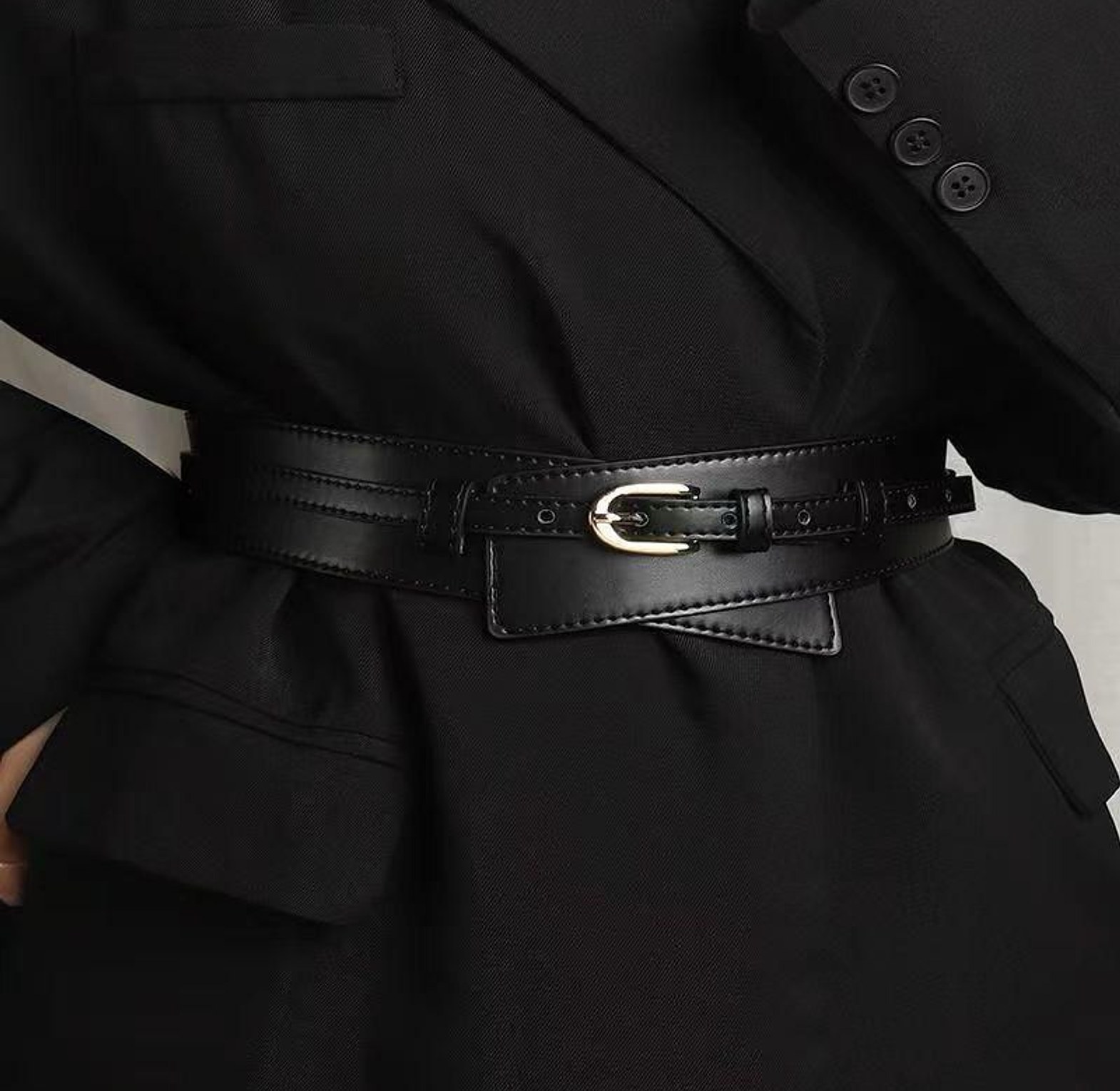 Wide Waist Wrap Belt image