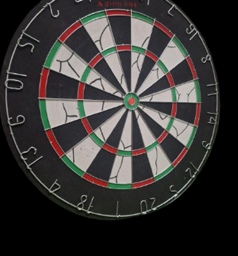 Professional Dartboard With 6piece  Steel-tip darts.  image