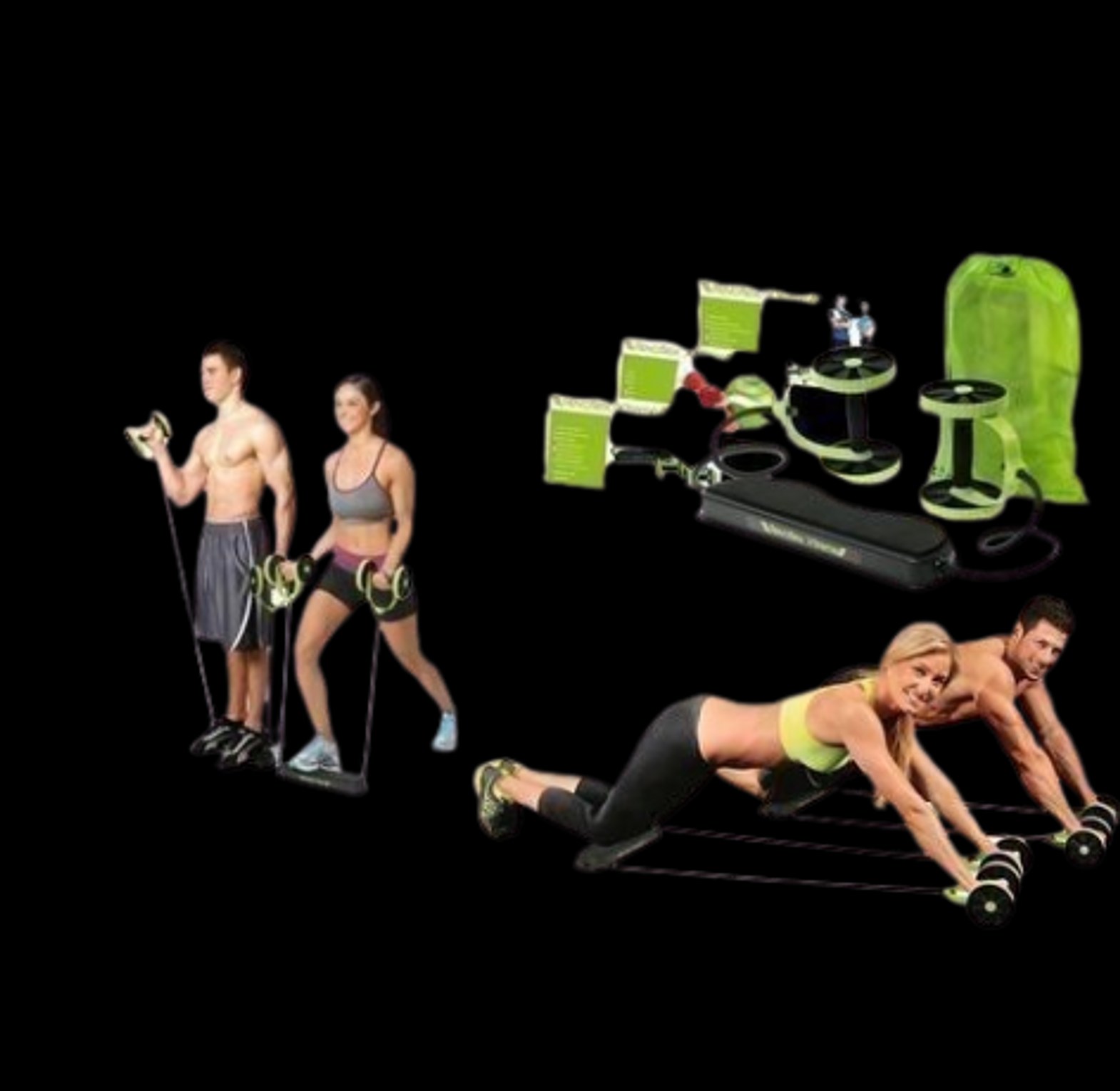Revoflex Extreme Exercise Roller -Green &Black image