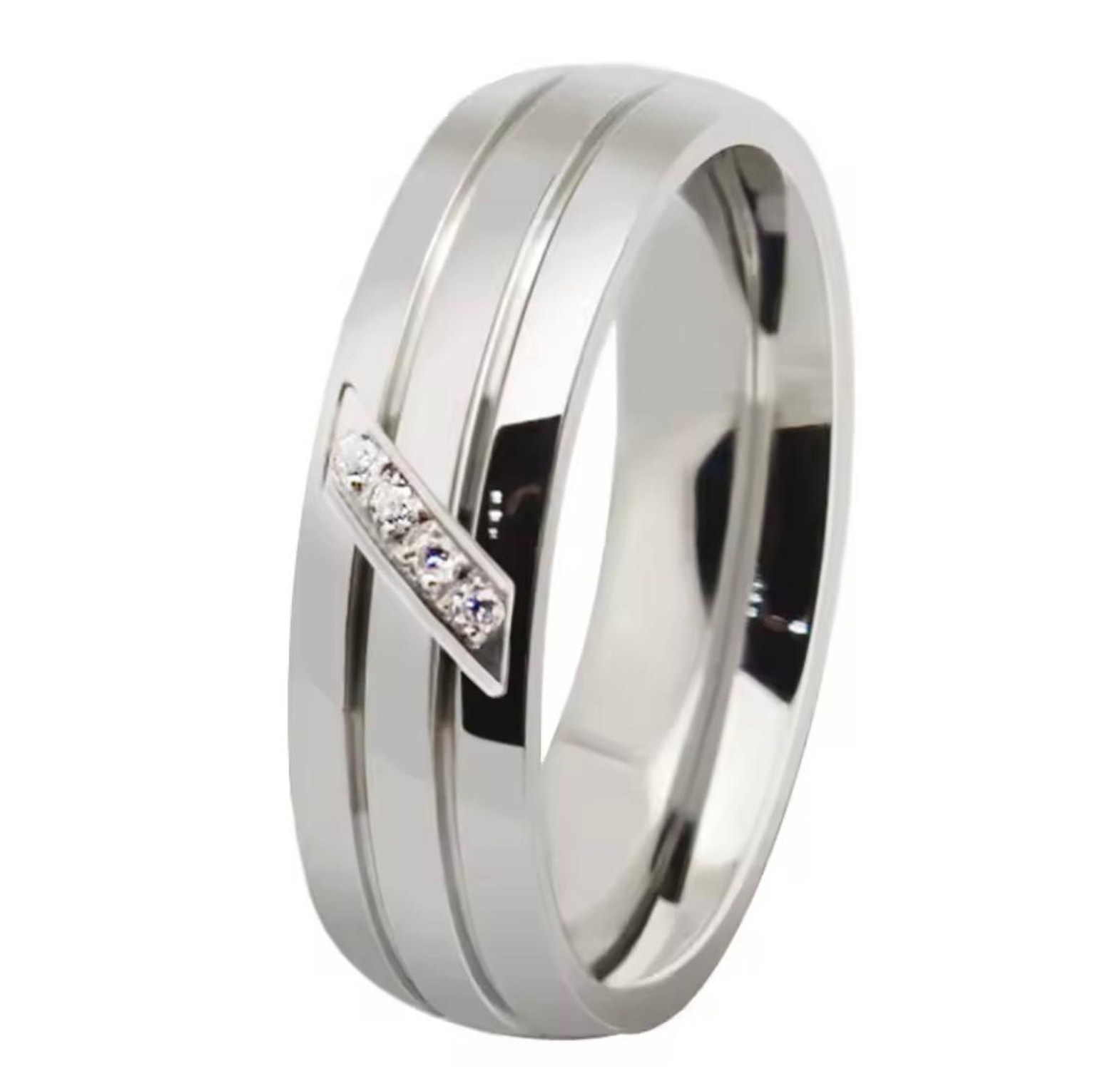 The Signature Groom and Bride Band Set image