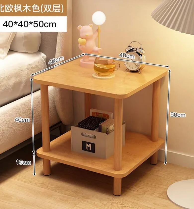 Multifunctional Wooden Bedside & Living Room Side Table image