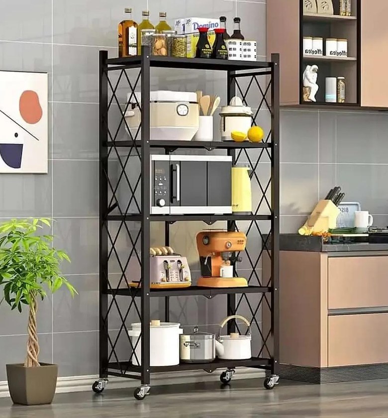 The Titan 5-Tier Folding Kitchen Baker's Rack image