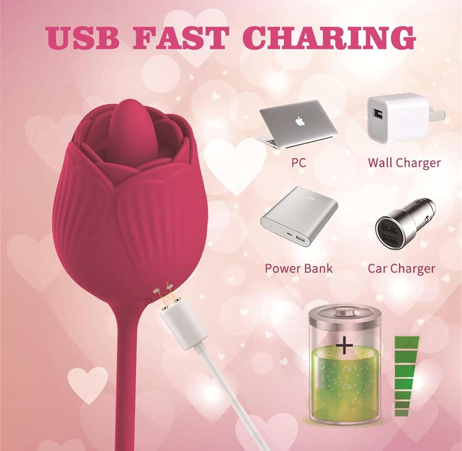 T50-Rose Dildo Vibrator image