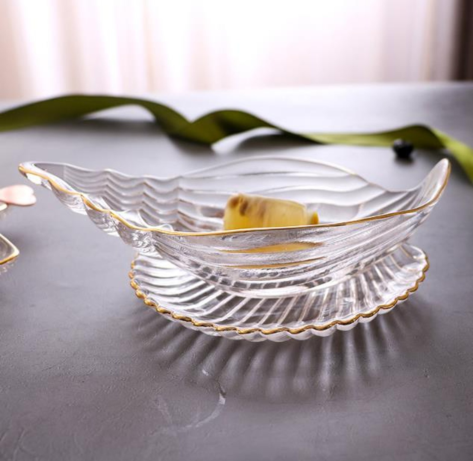 Creative Phnom Penh Transparent Glass Plate – Ocean Series image