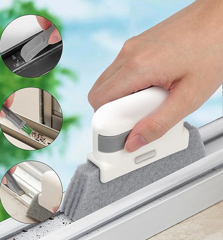 Window Groove Cleaning Brush, Window Crevice Cleaner Tool image