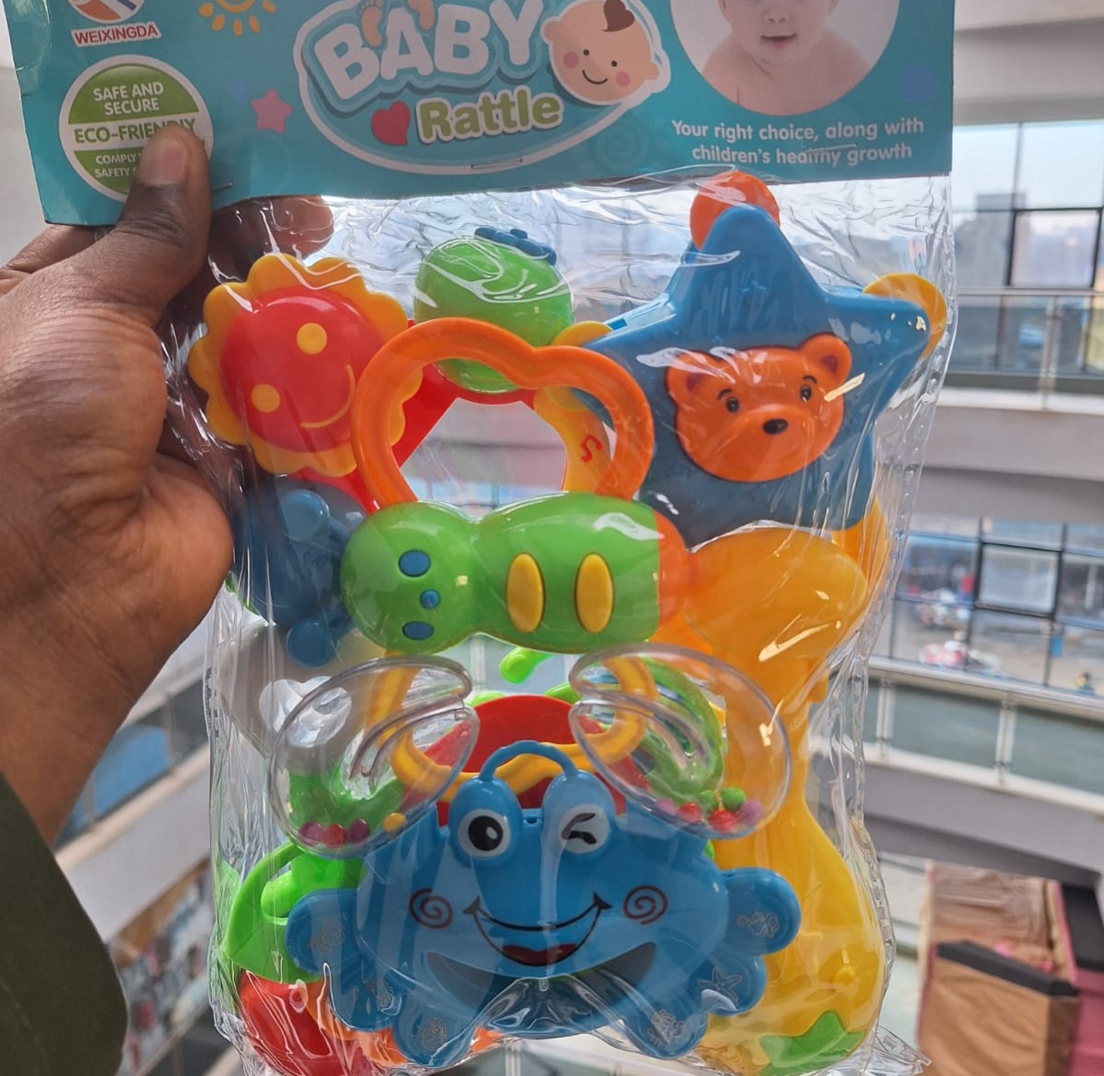 6-Piece Baby Rattle & Teether Toy Set – Colorful Infant Sensory Toys for Newborns, Babies & Toddlers (3+ Months) image
