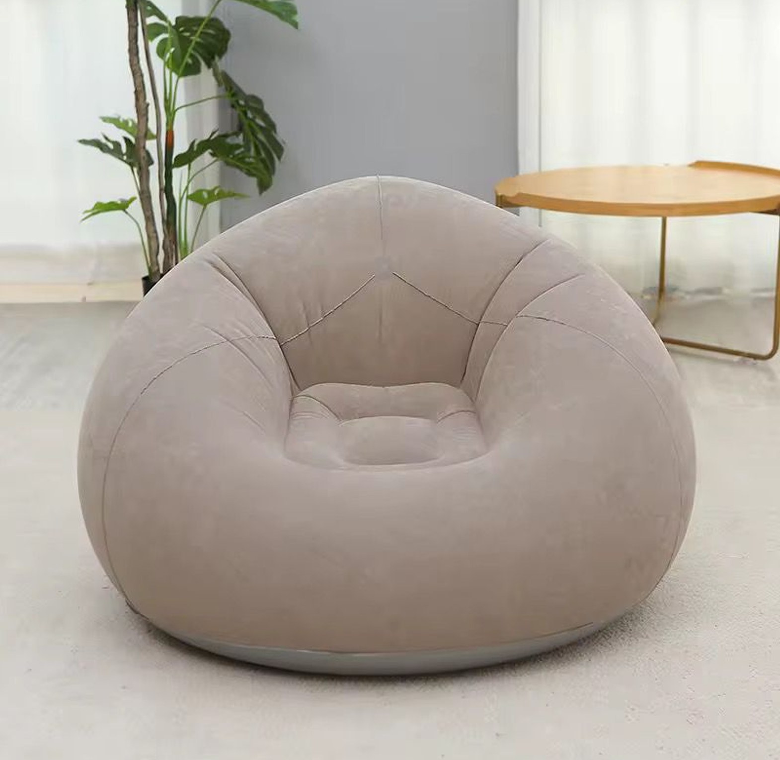 Inflatable Lazy Sofa With Foot Step image