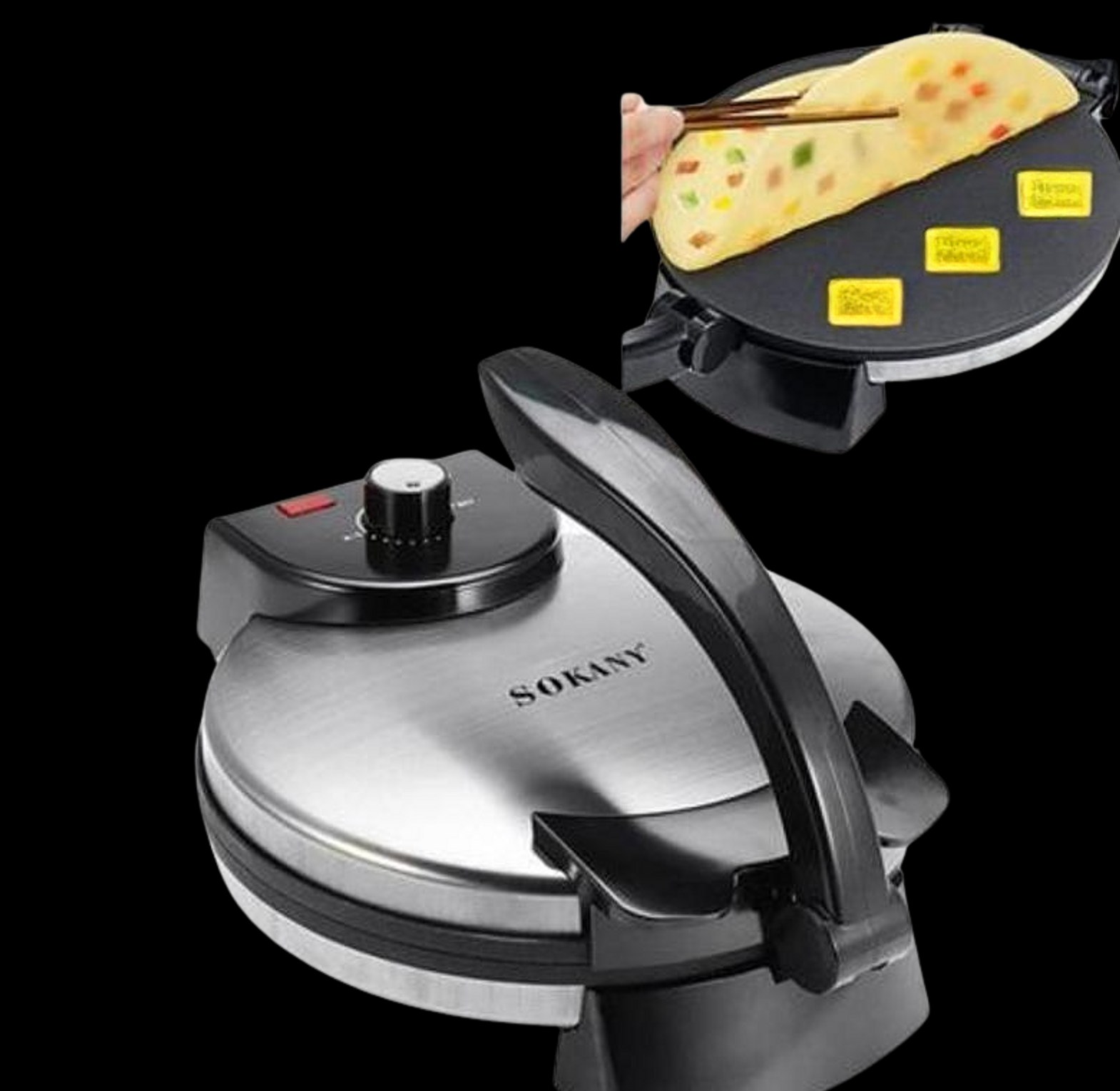 Sokany Heavy Duty Non Stick Electric Chapati/ Roti Maker image
