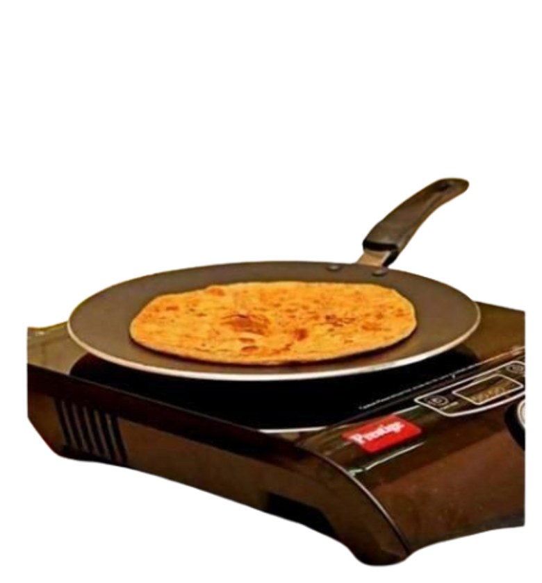 Non-stick Flat Chapati Pan - Black 30cm image