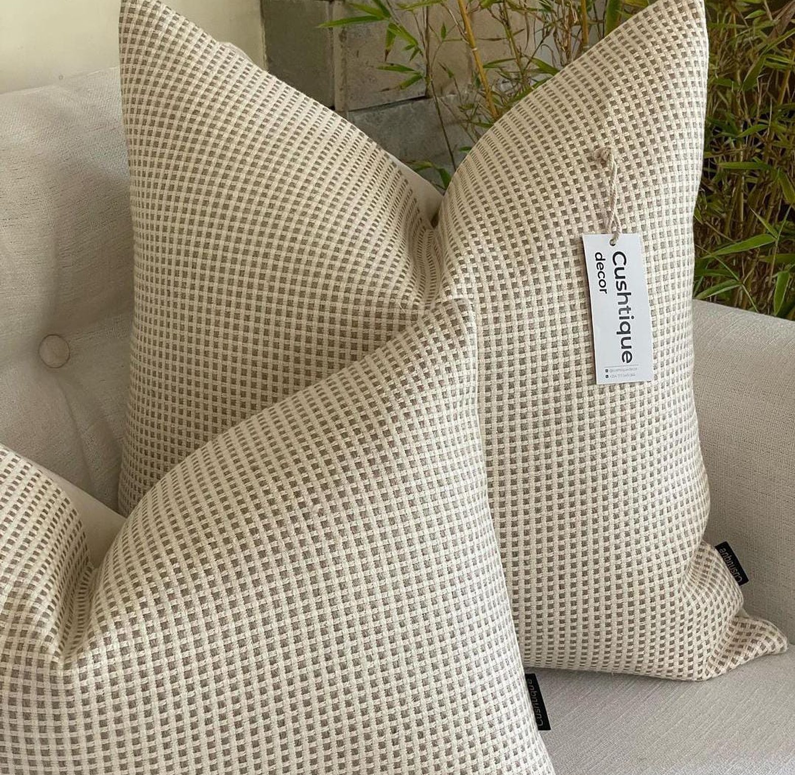 THATCH WOVEN CUSHION image