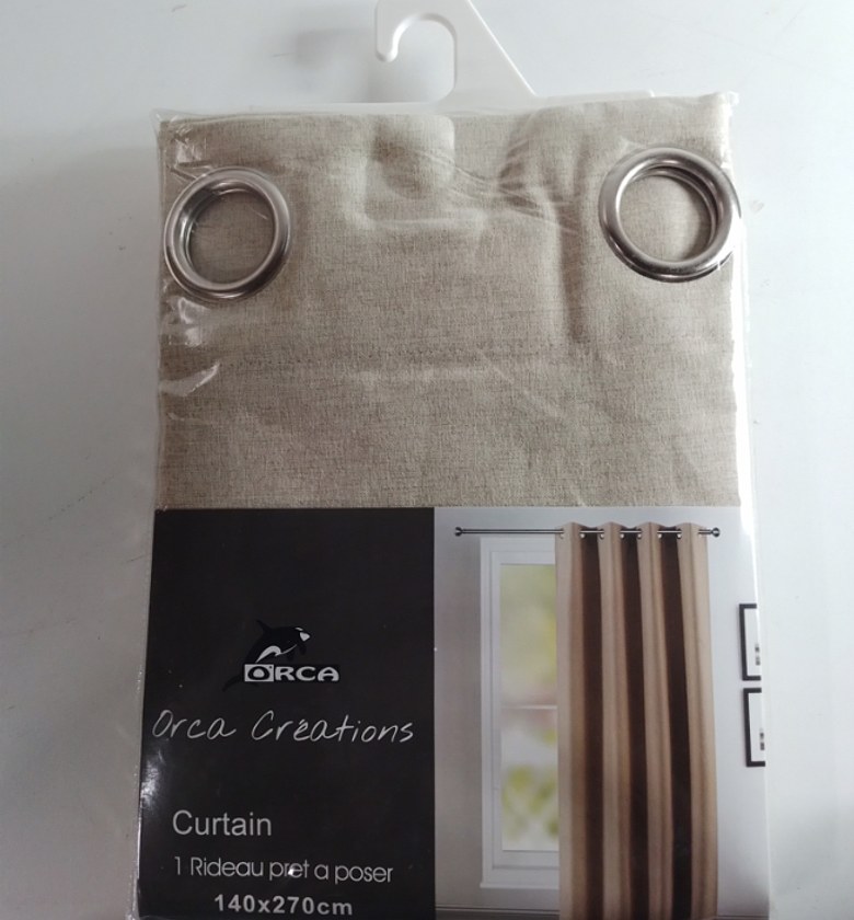 CURTAIN (8 RINGS/BLACK-OU image