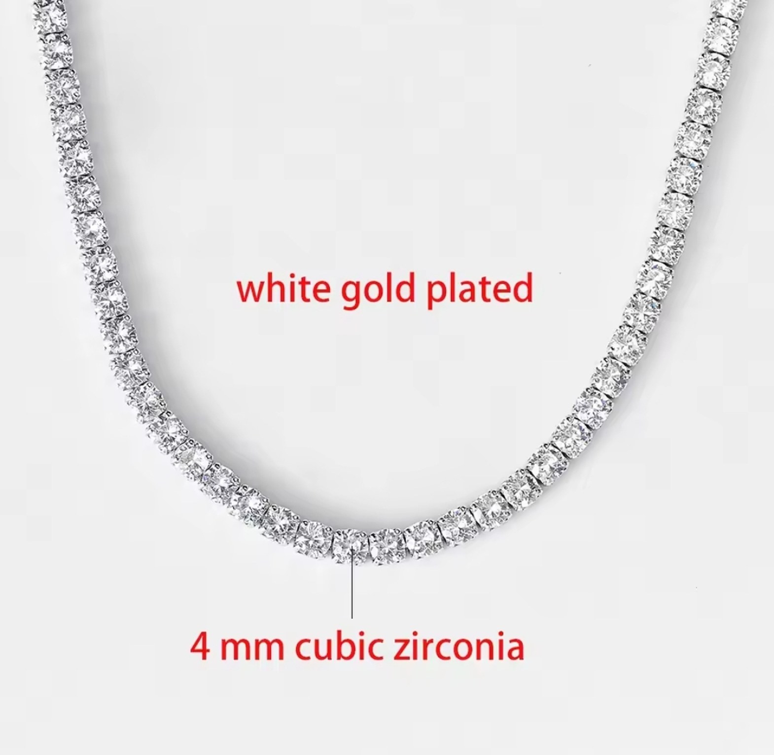Cubic Zirconia Tennis necklace image