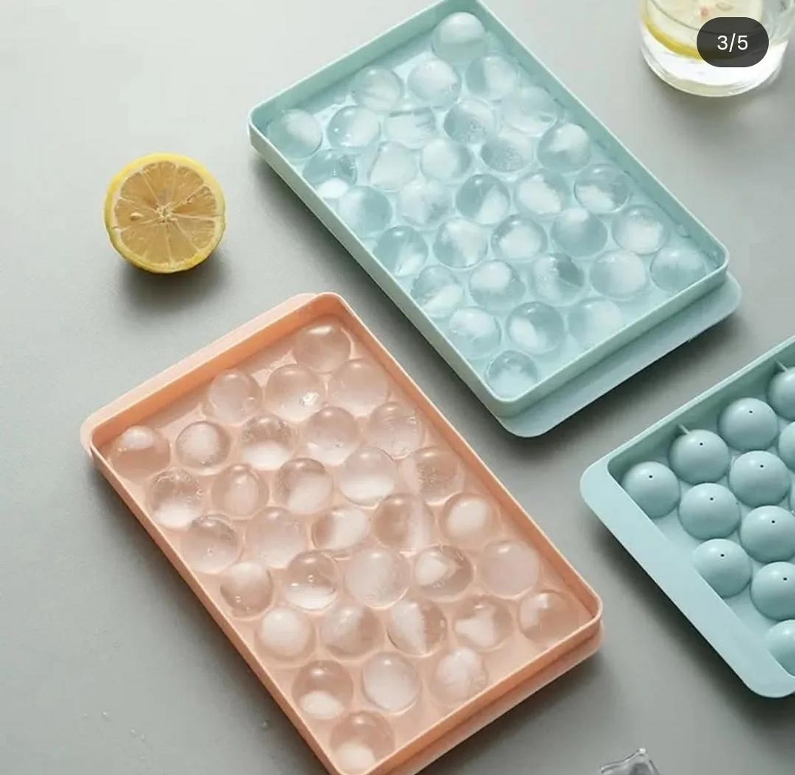 Round ice cube tray image