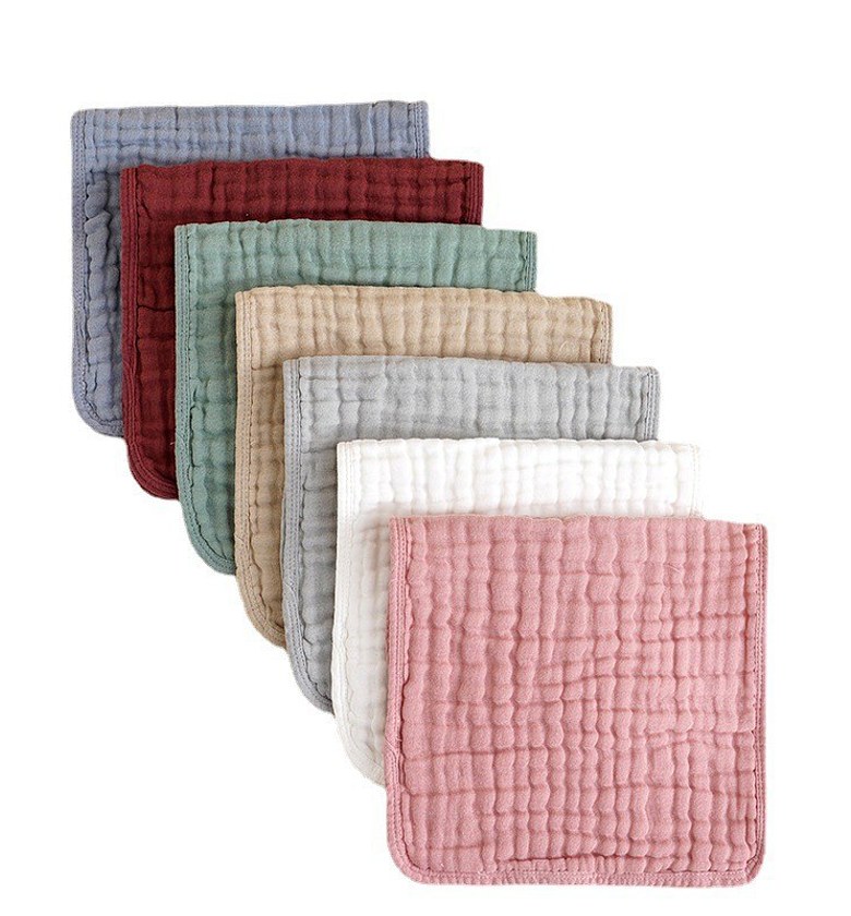 Muslin Cotton Waffle Burp Cloths  image