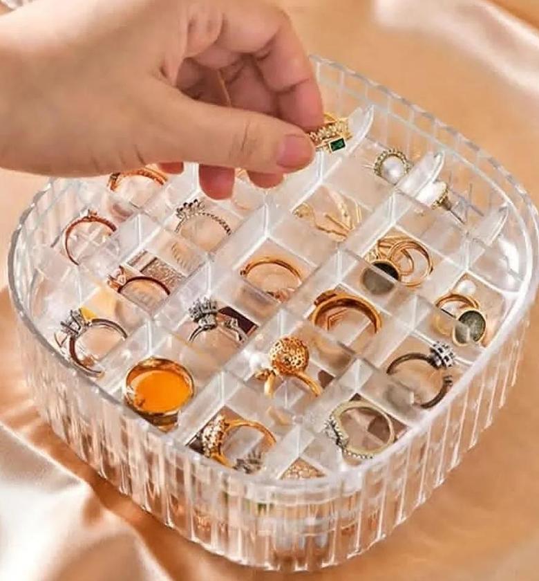 Classic Stackable Jewellery Organizer Box with Cufflink Compartments image