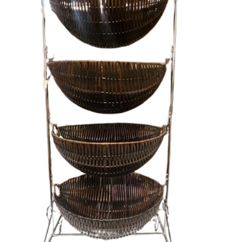 4-tier fruit and vegetable storage rack,  image