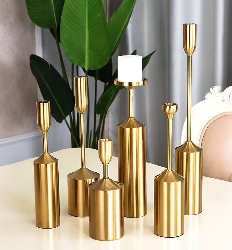 Luxury Gold Candle Holders image
