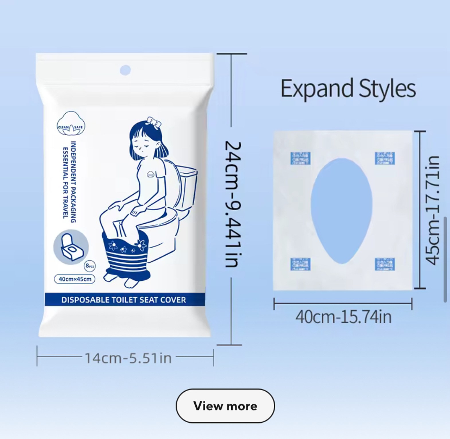 Disposable toilet seat cover  image