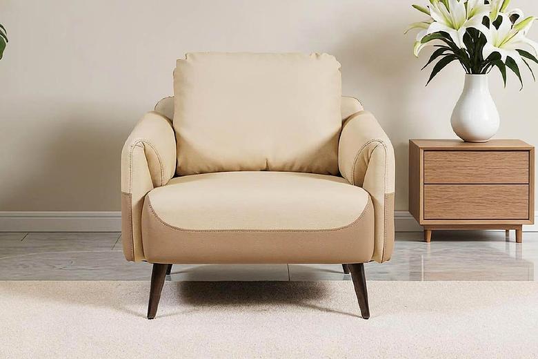BENN 1 Seater Leatherette Sofa image