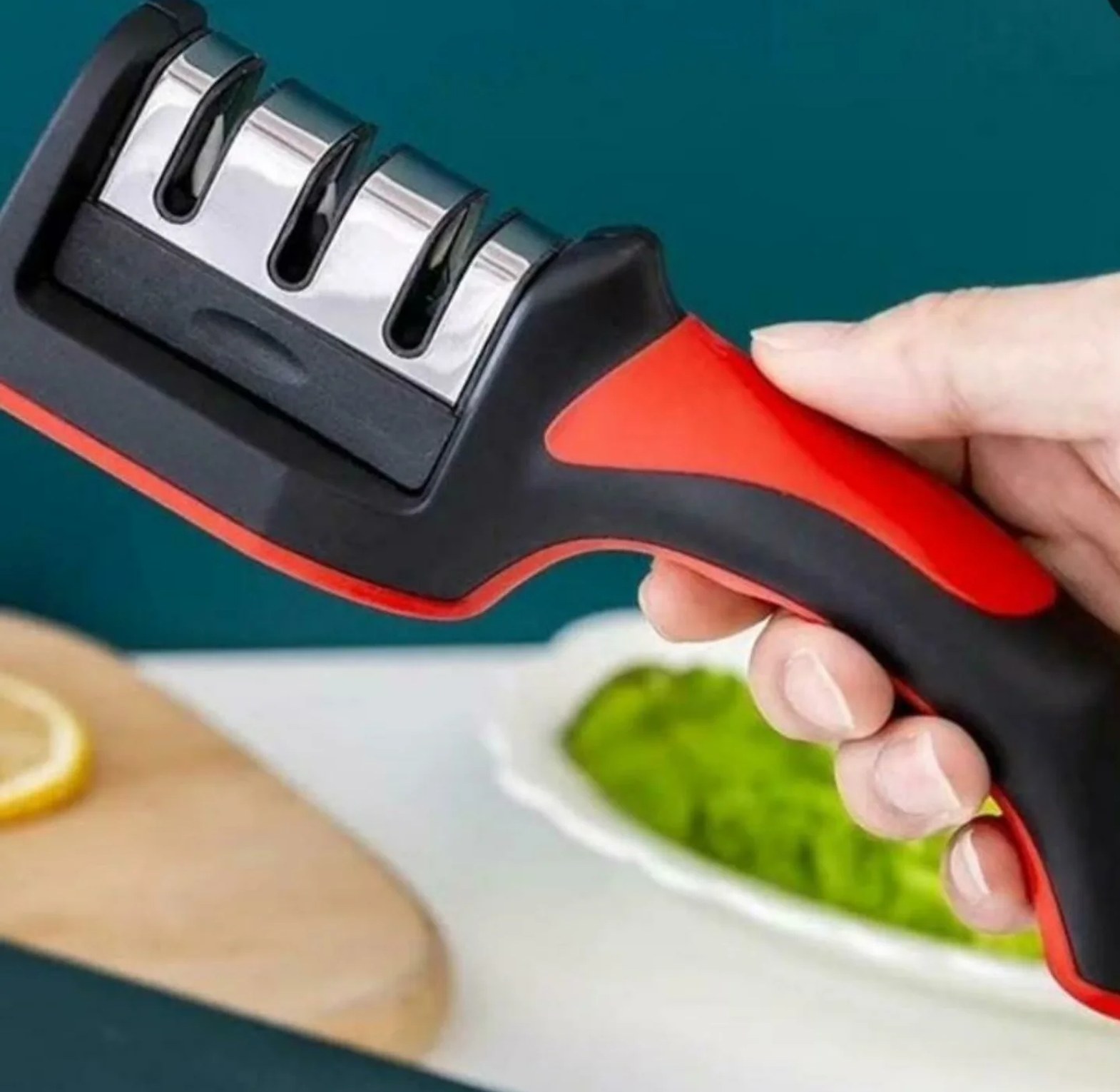 Professional 3-Stage Ergonomic Handheld Knife Sharpener image