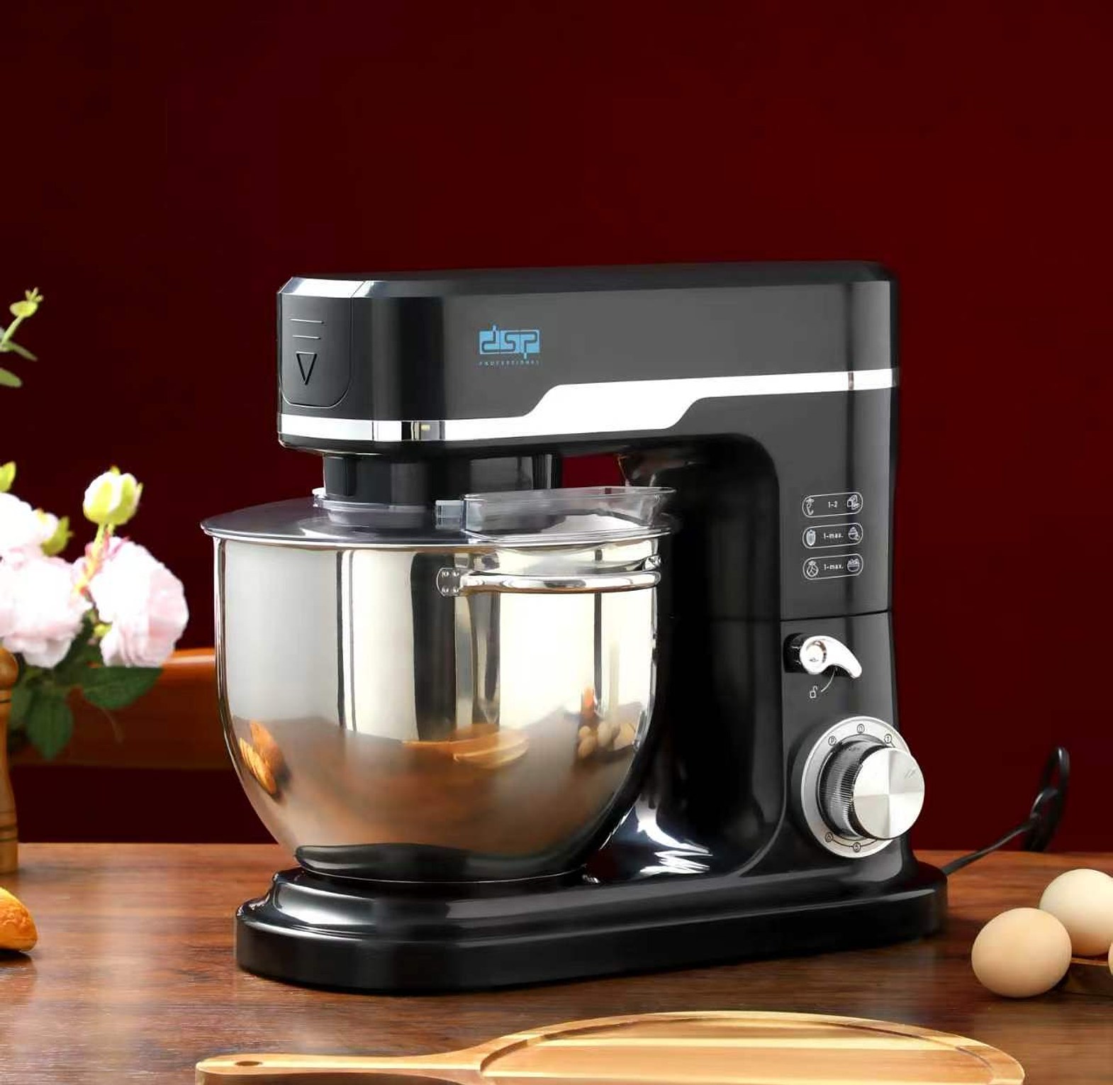 3-in-1 Stand Mixer – 7.0L Stainless Steel Bowl, 1500W Heavy-Duty Kitchen Mixer image