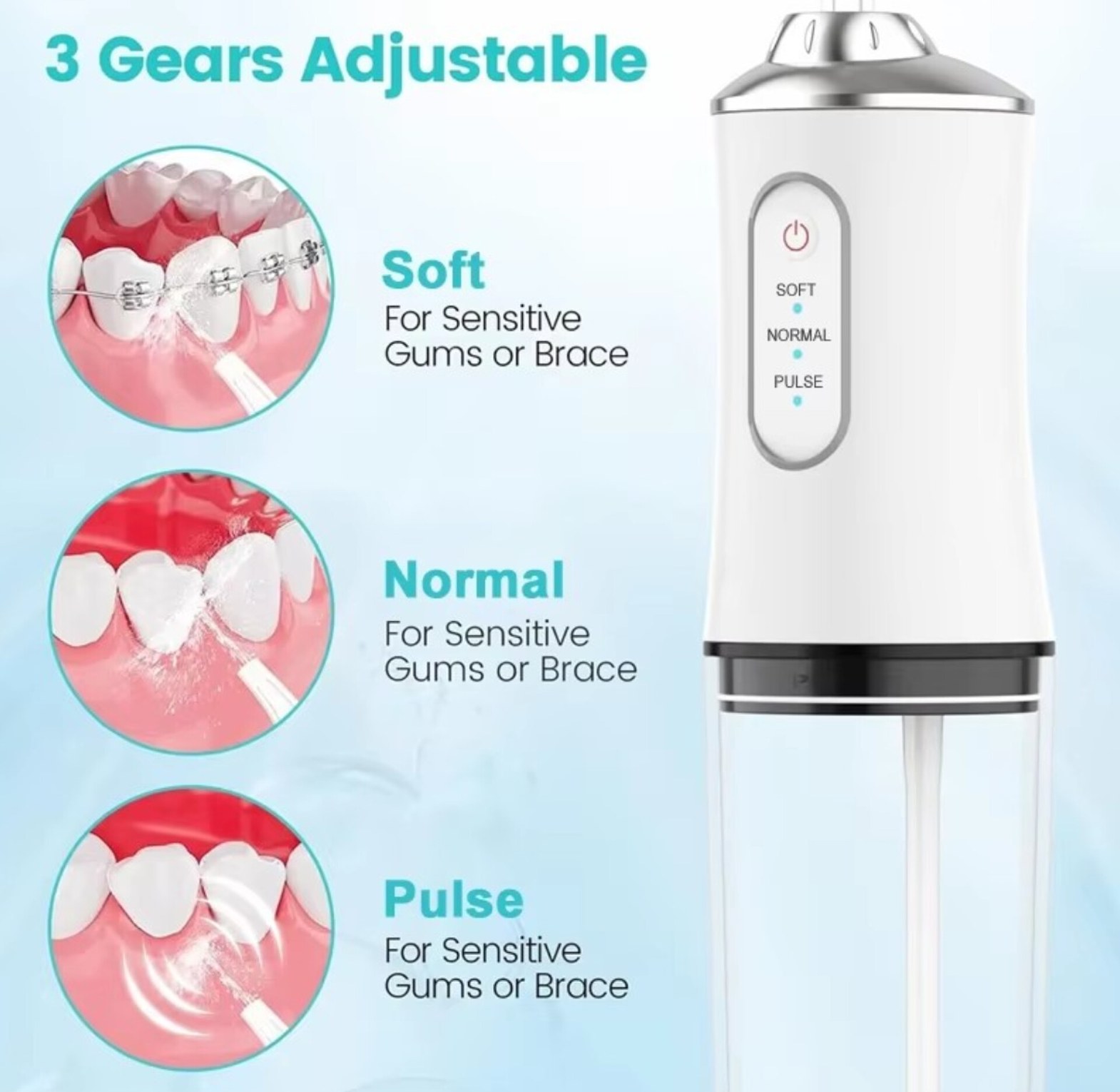 Dental Water Floss, Oral Irrigator, Teeth Cleaner, Flosser image