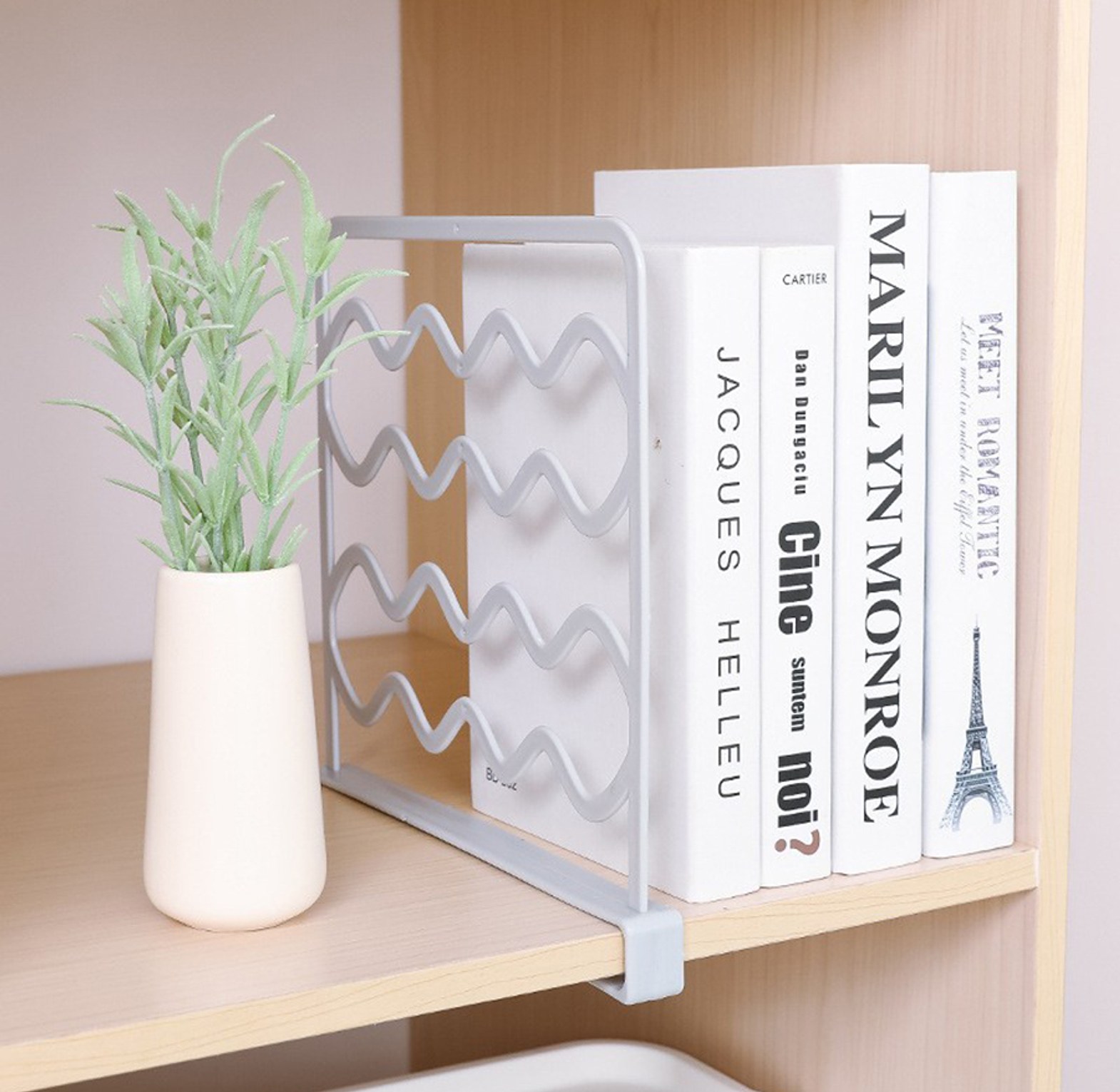 Cabinet or Wardrobe Separator, Multipurpose Shelf Dividers image