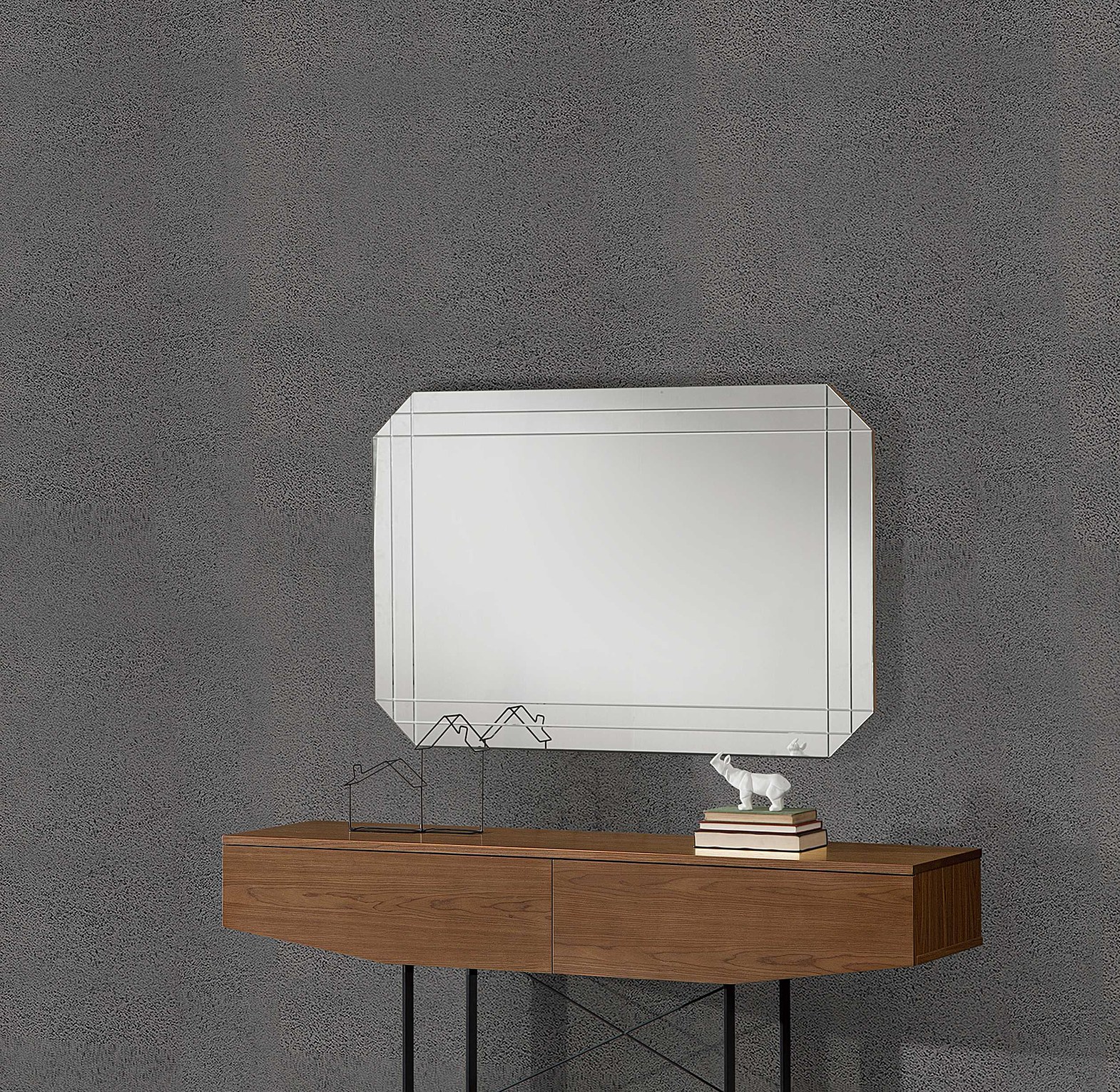 CONSOLLE 160X40X80 WALNUT image