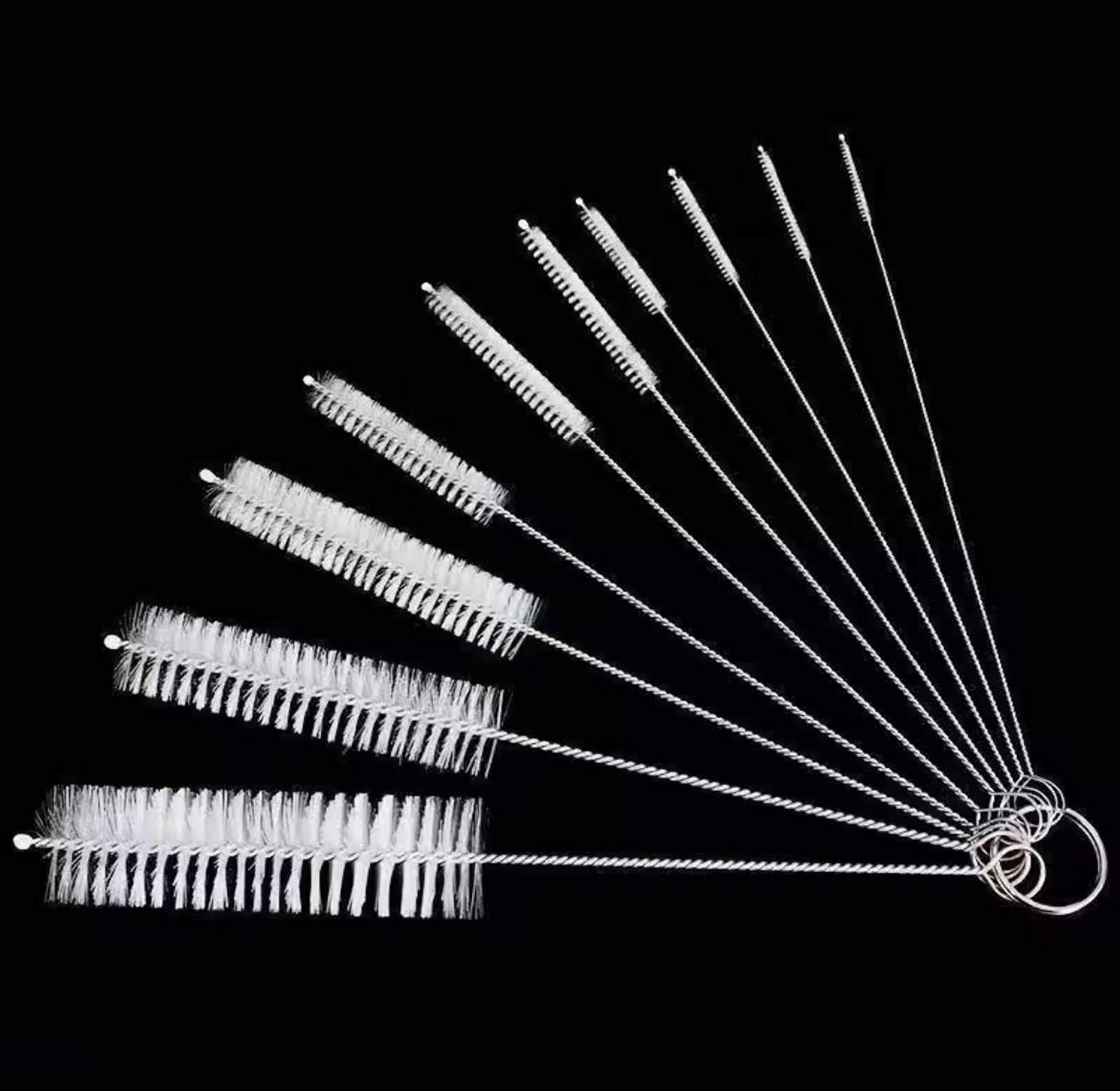 10 Piece Drinking Straw Cleaning Brushes Set image