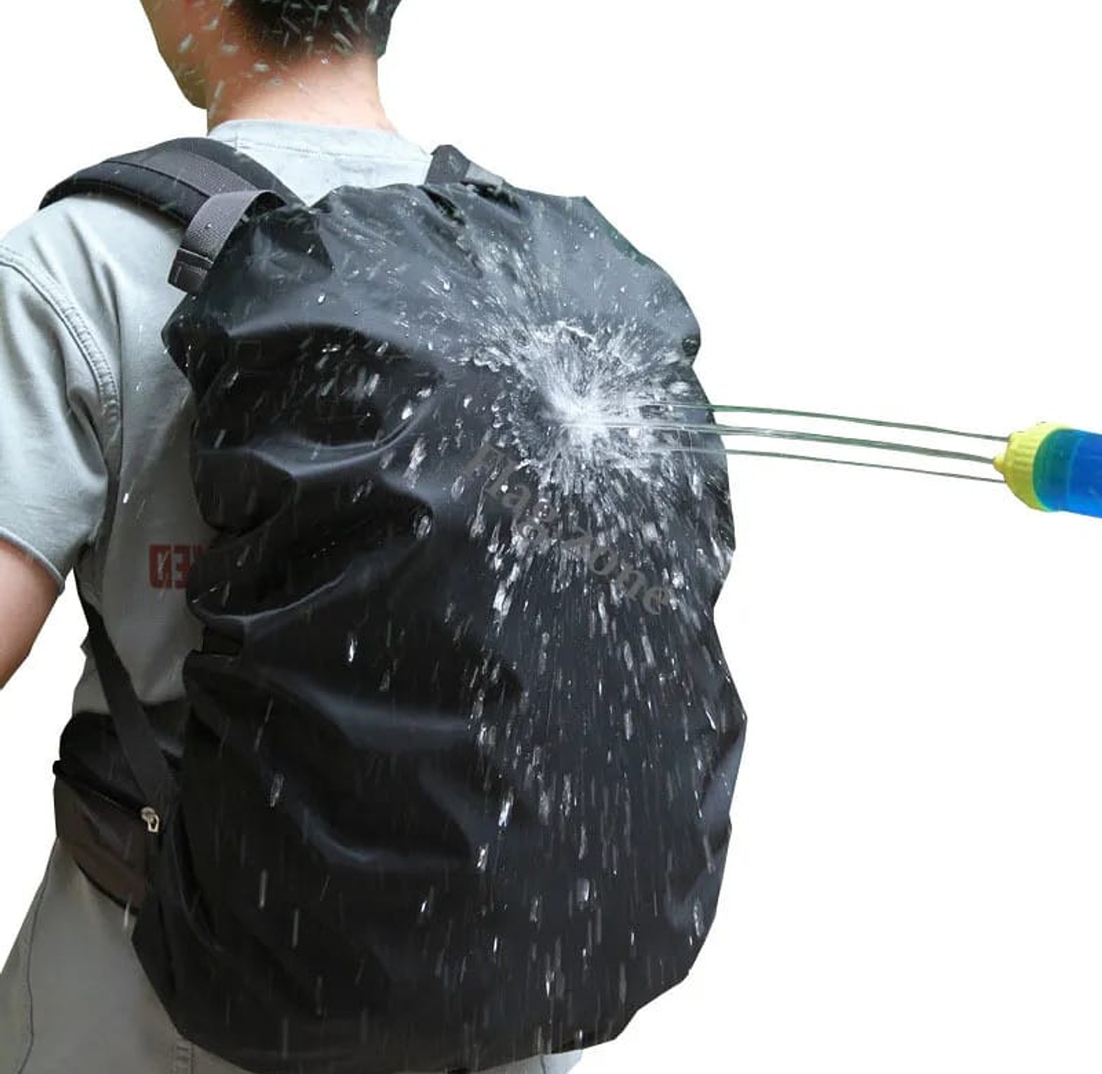 Universal Waterproof Backpack Rain Cover with Anti-Slip Cross Buckle image