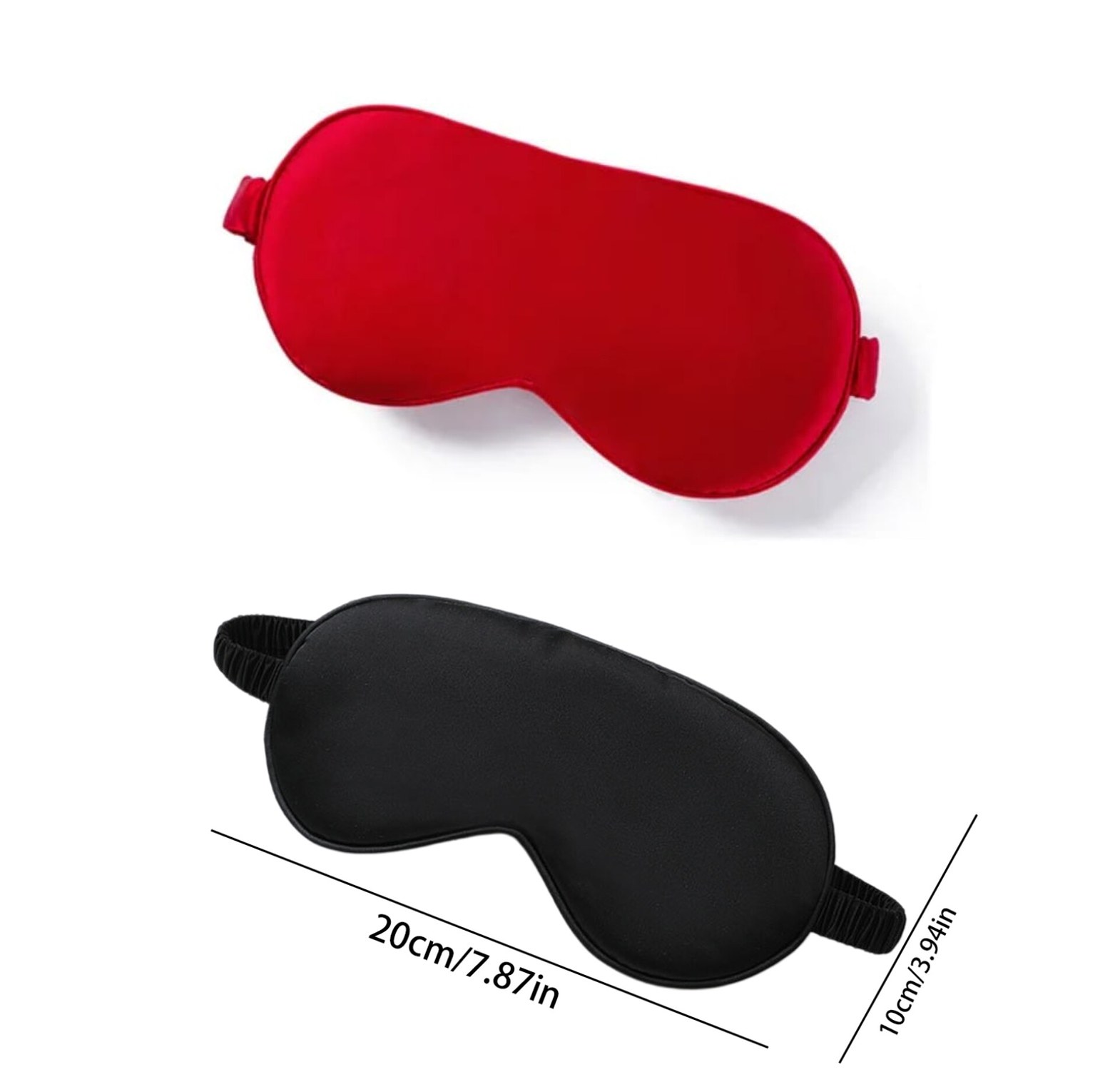Silk Sleep Mask 100% Blackout Soft Eye Blindfold for Sleeping & Travel - Comfortable Night Eyemask image