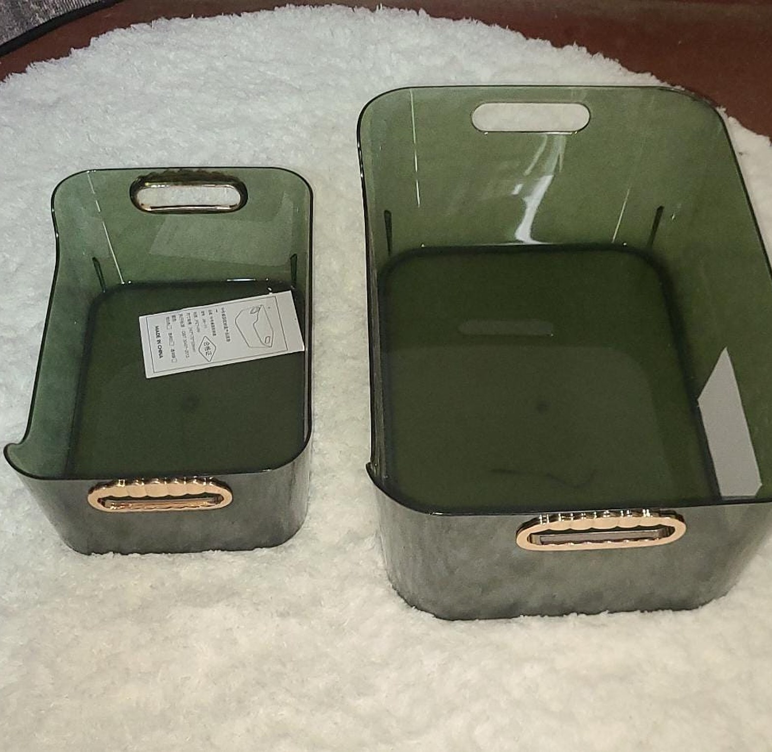 Light Luxury Desktop Transparent Storage Boxes image