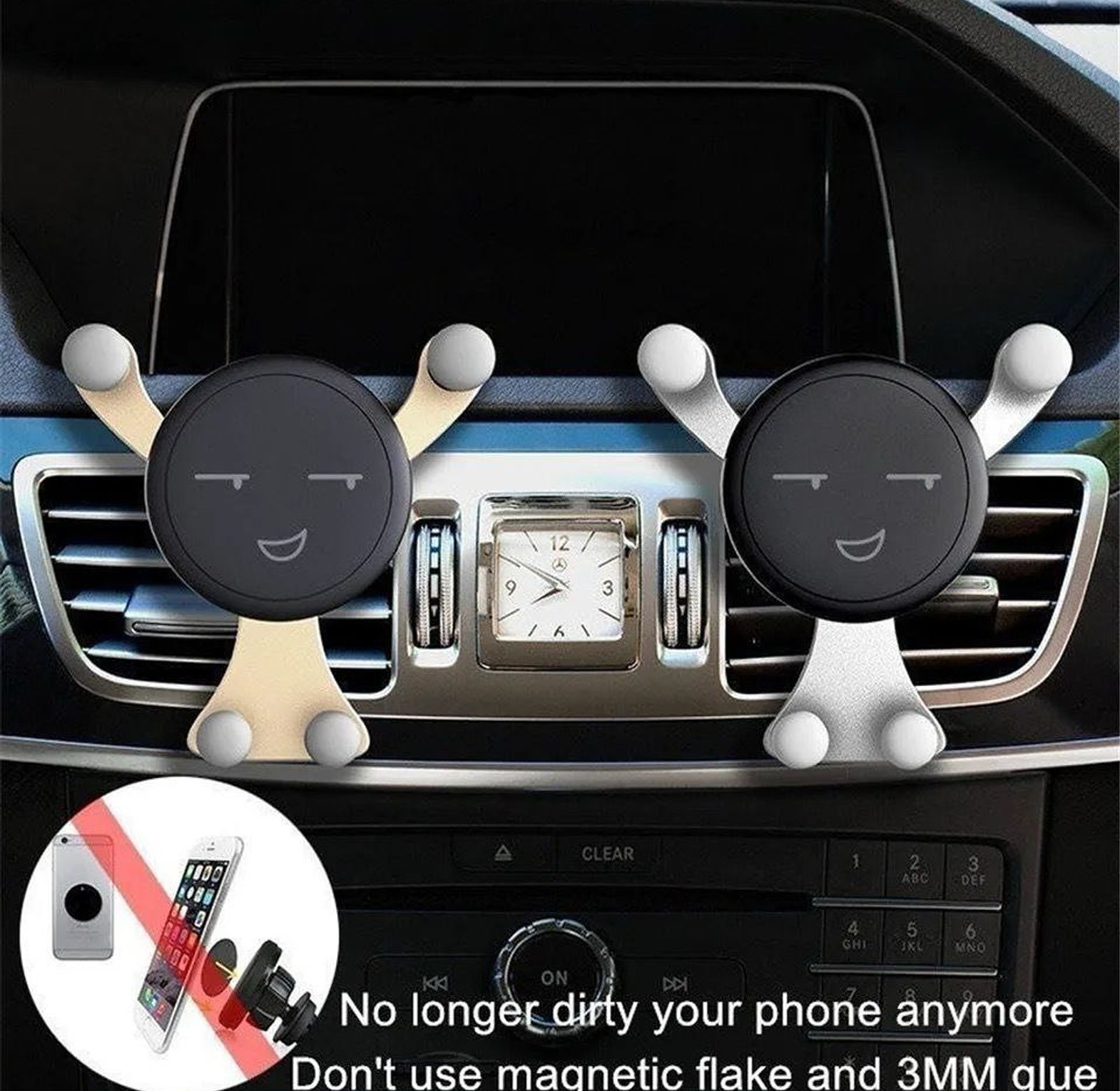Universal Car Phone Holder Air Vent Mount for Easy GPS Navigation image