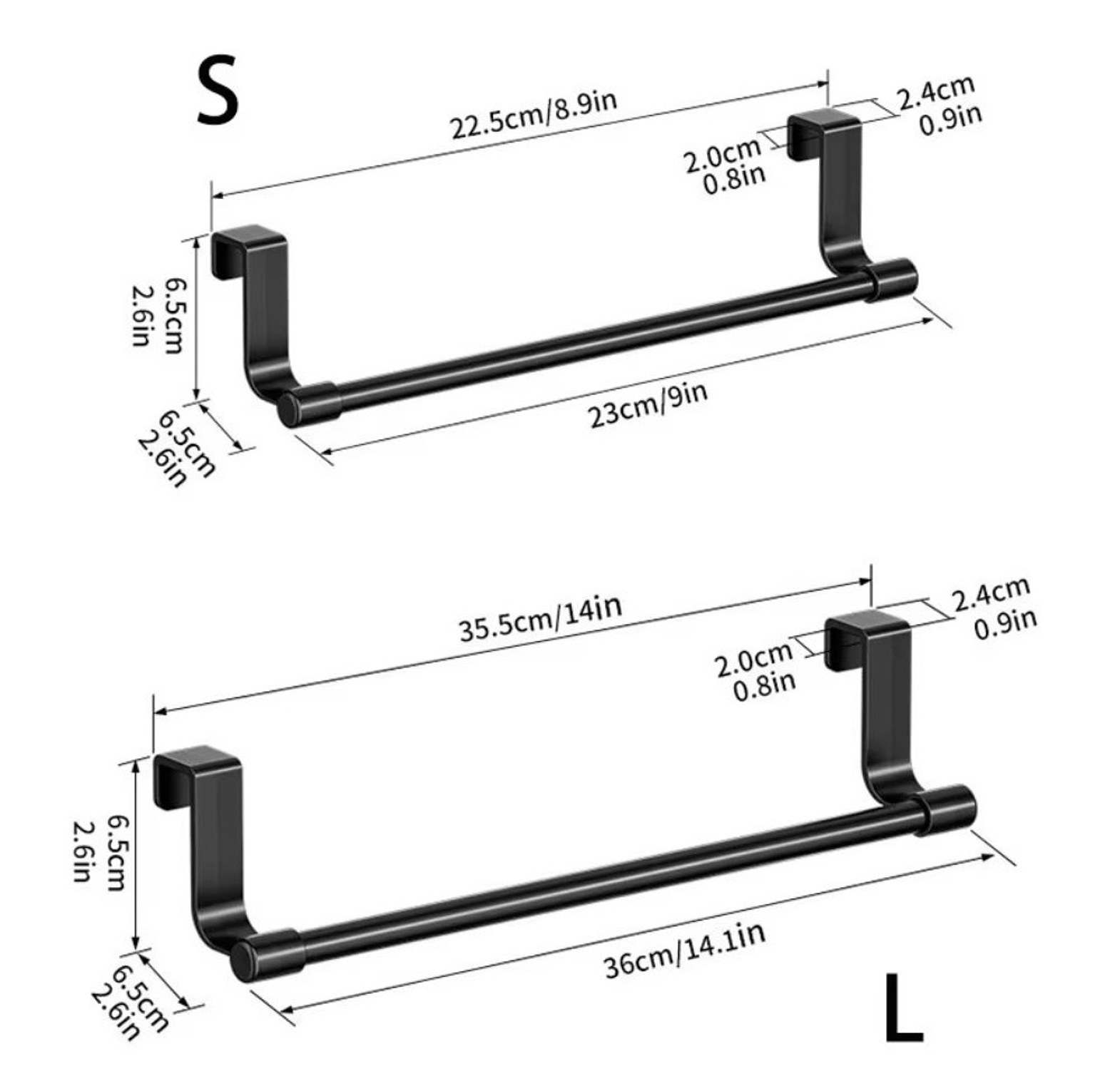 Wall-Mounted Kitchen Cabinet Towel Rack image