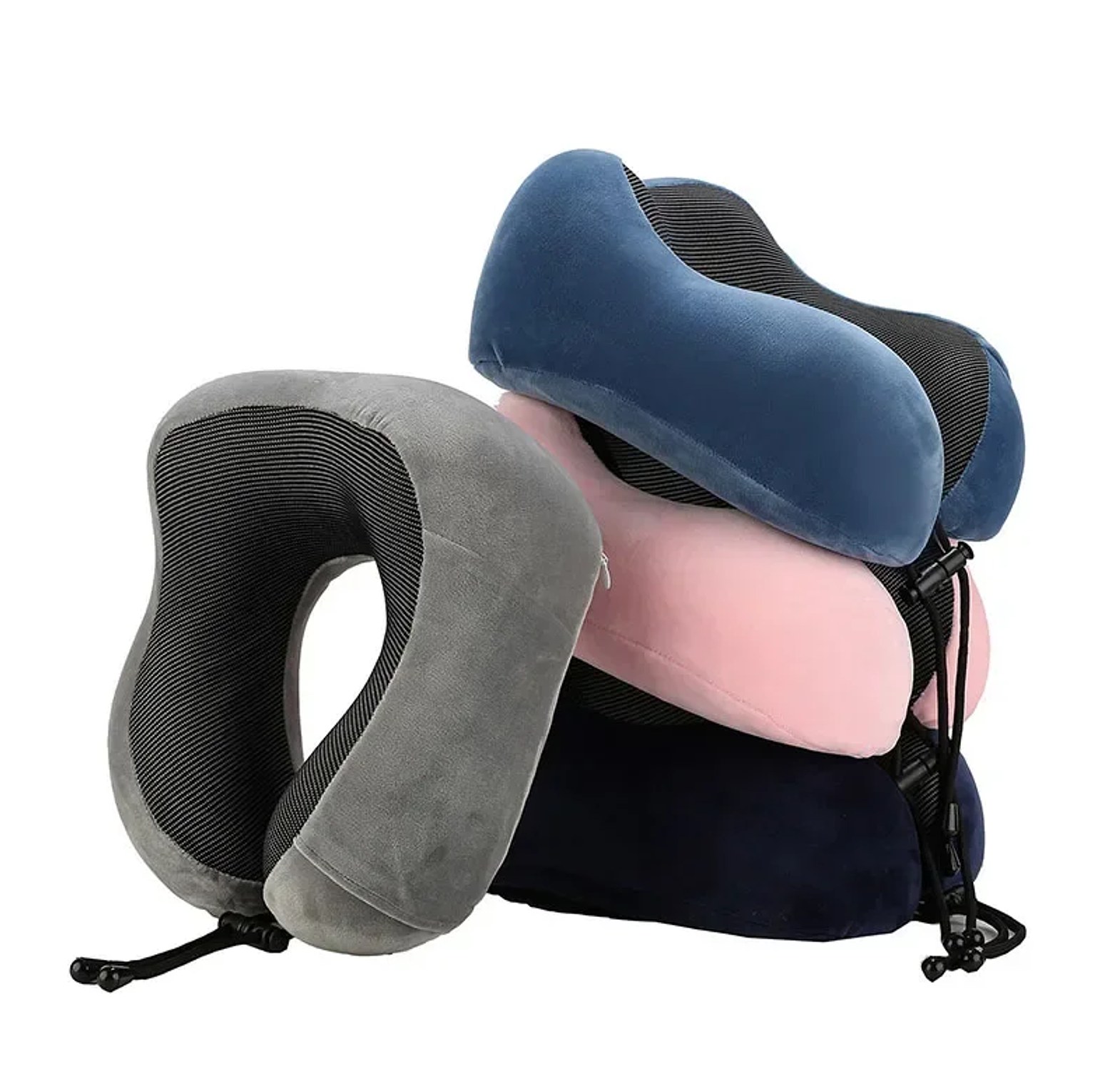 Ergonomic Memory Foam Travel Neck Pillow - Orthopedic Support Cushion for Car, Flight, and Office image