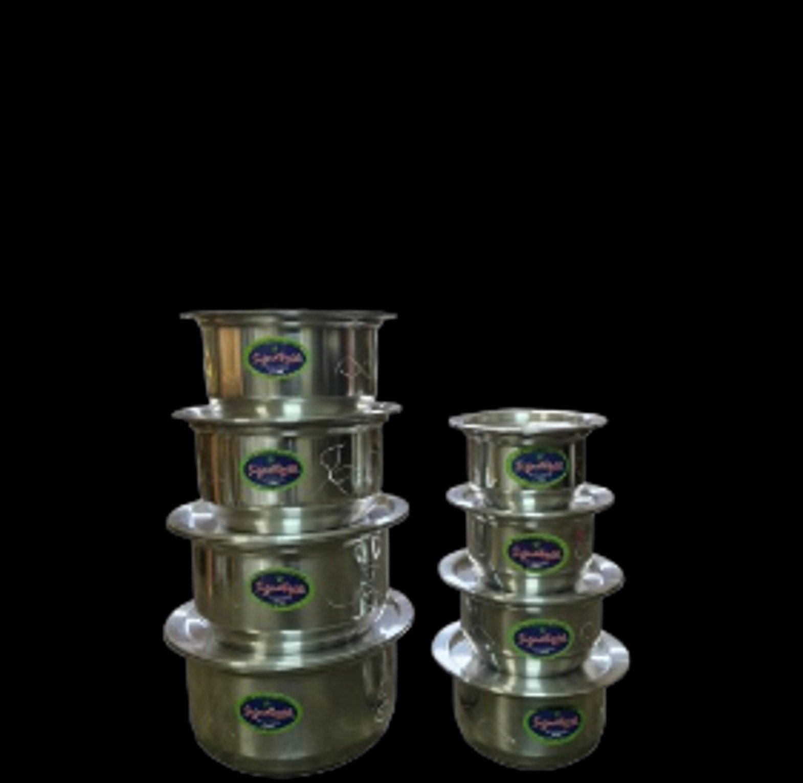 Signature 8-Piece Aluminum Sufurias Set No lids image